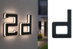 Solar LED Hausnummernleuchte - Buchstabe d