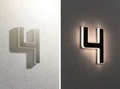 Solar LED Hausnummernleuchte - Nummer 4
