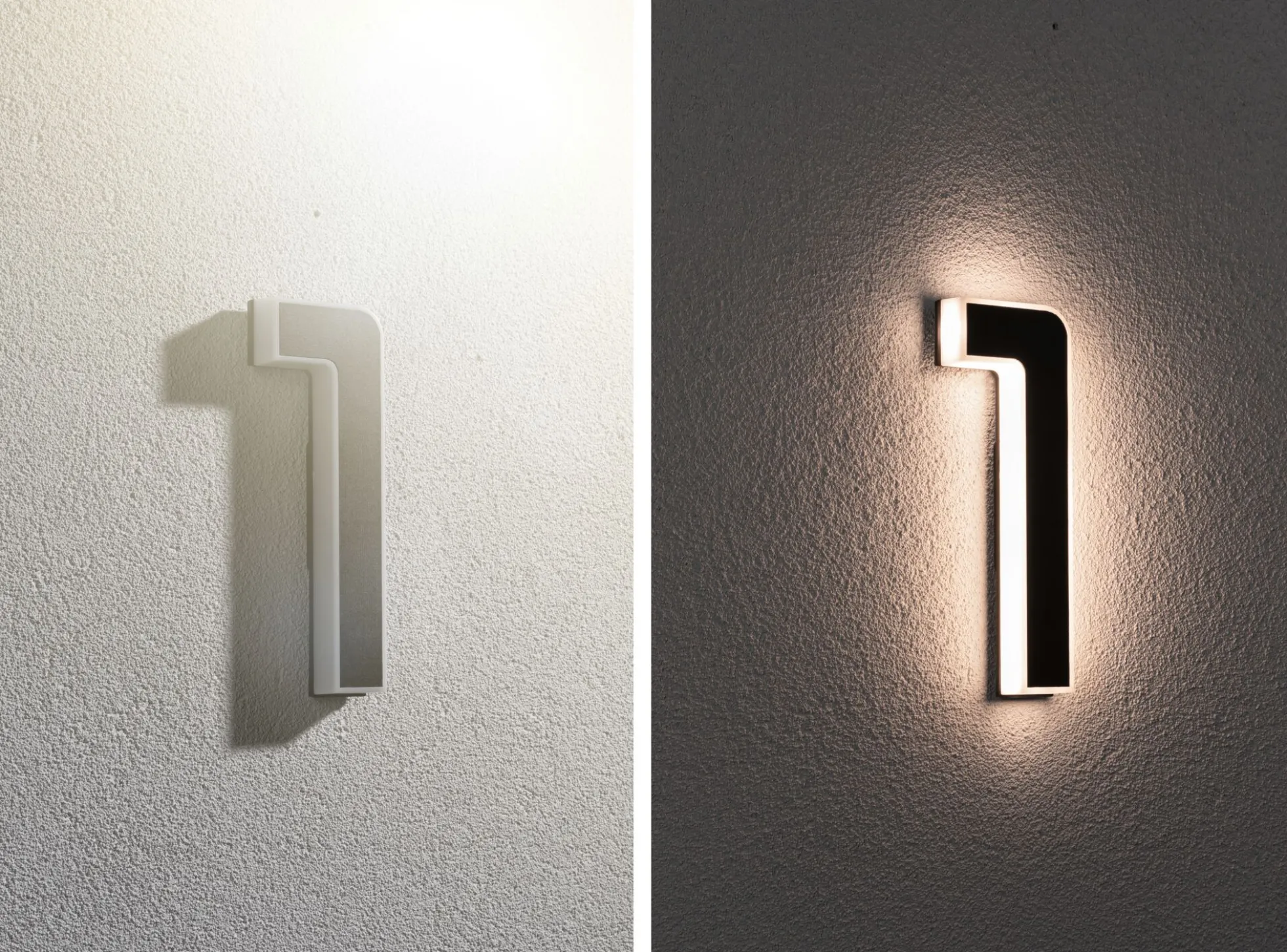 Solar LED Hausnummernleuchte - Nummer 1