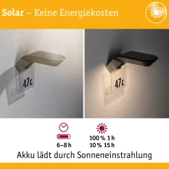 Solar LED Hausnummernleuchte - Soley