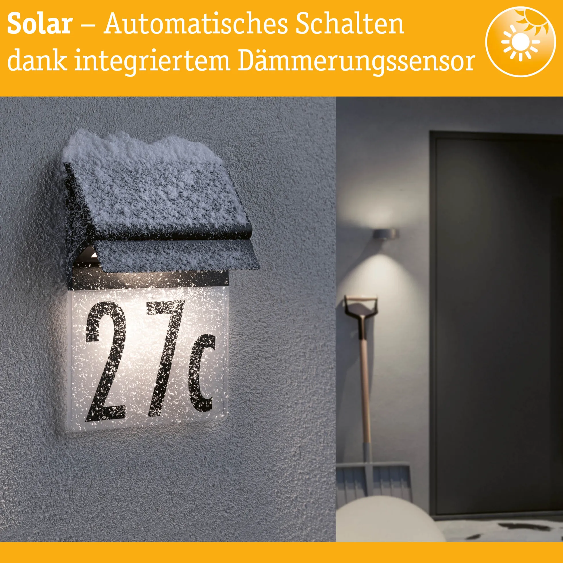 Solar LED Hausnummernleuchte - Neda