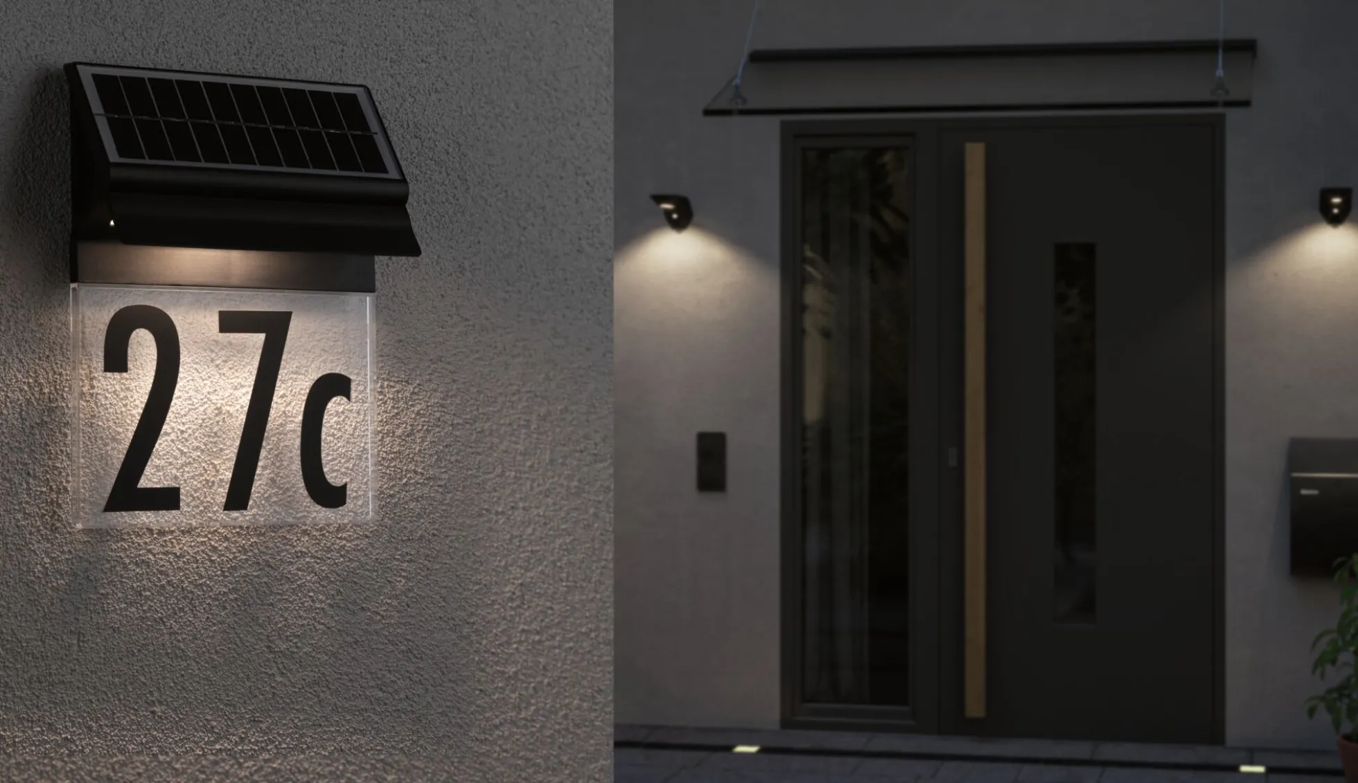 Solar LED Hausnummernleuchte - Neda