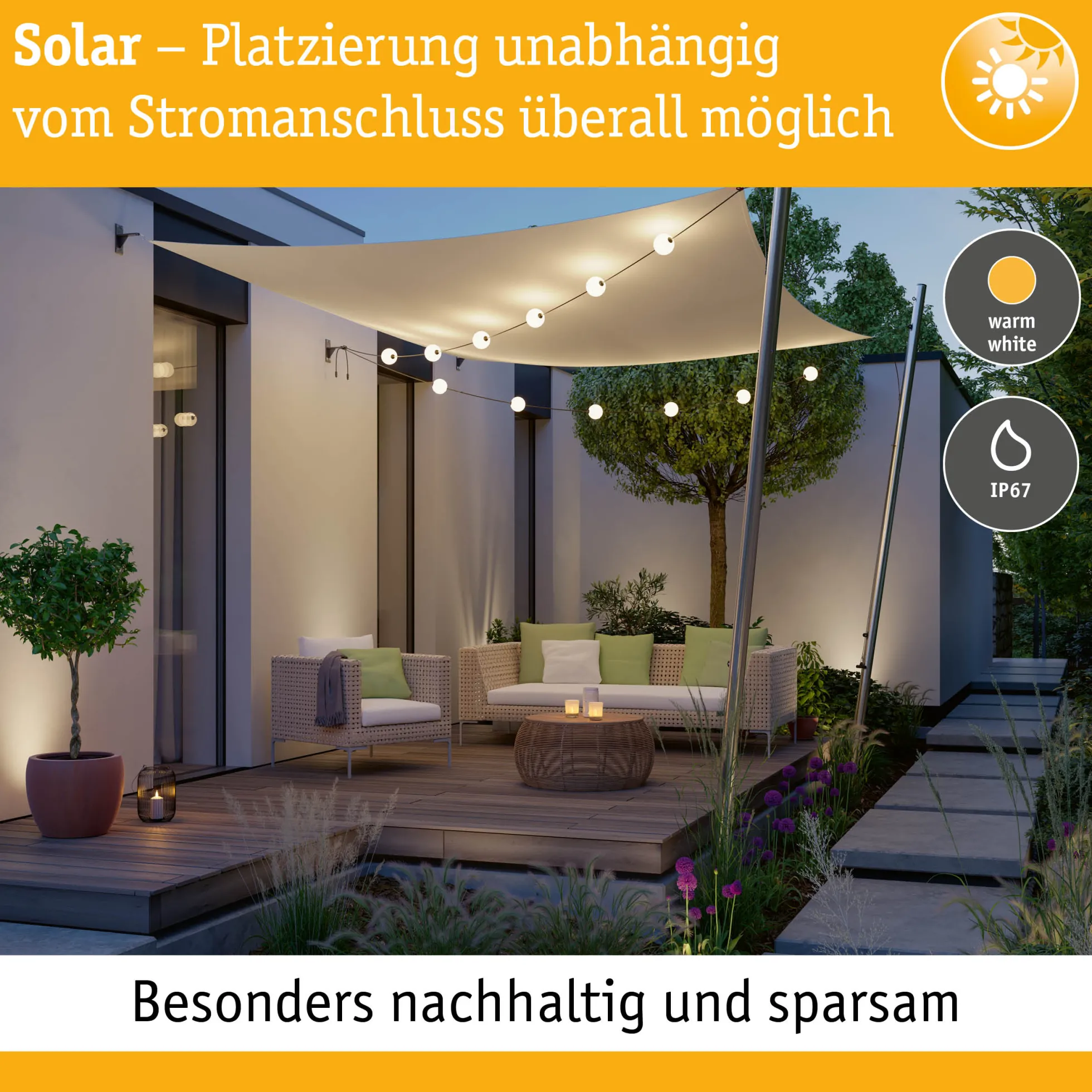 Solar LED Lichterkette - Taina Basisset