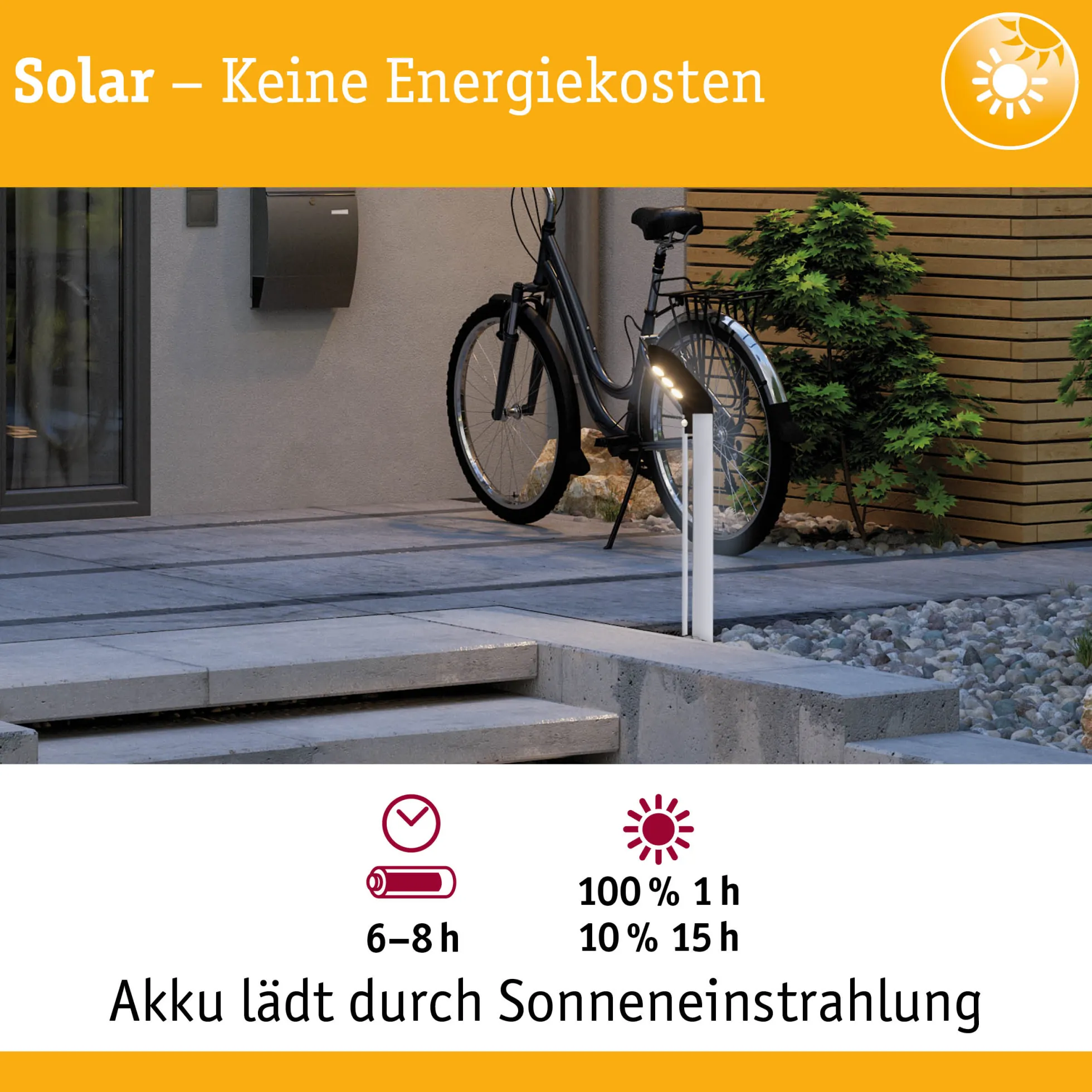 Solar LED Pollerleuchte Smart Home Zigbee 3.0 - Soley Bewegungsmelder