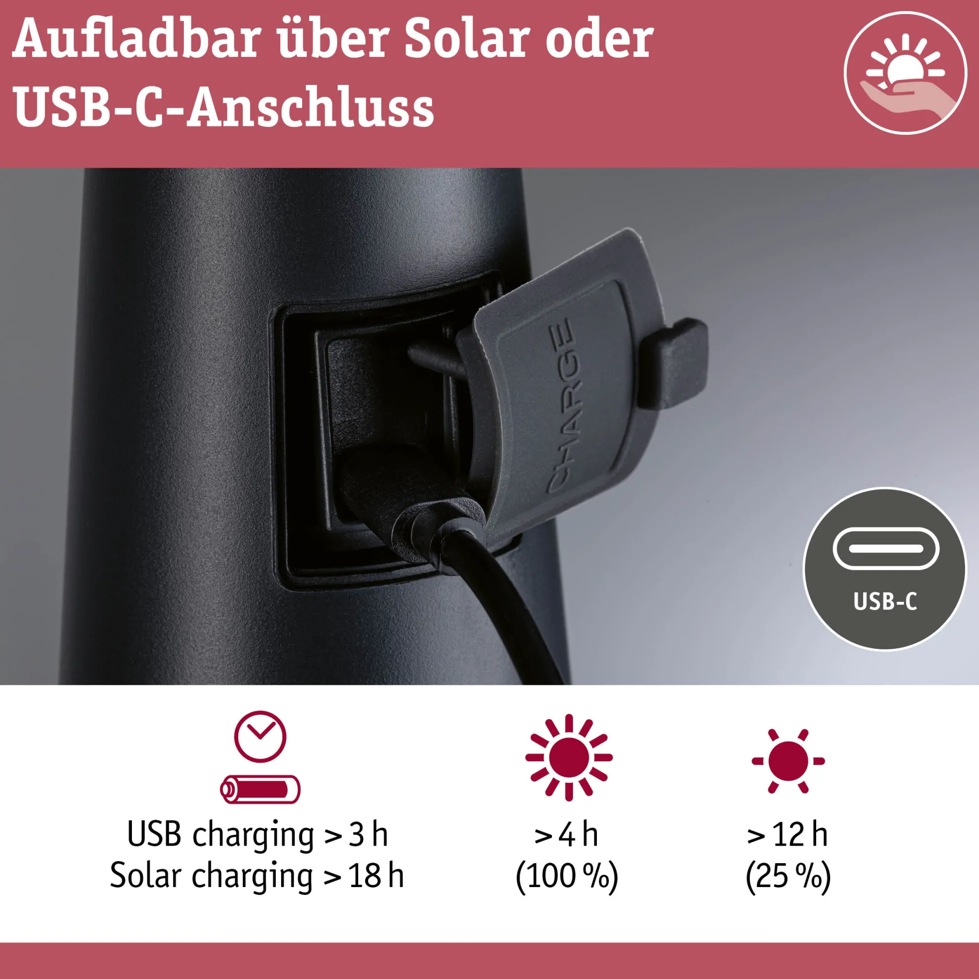 Solar LED Tischleuchte - Soala