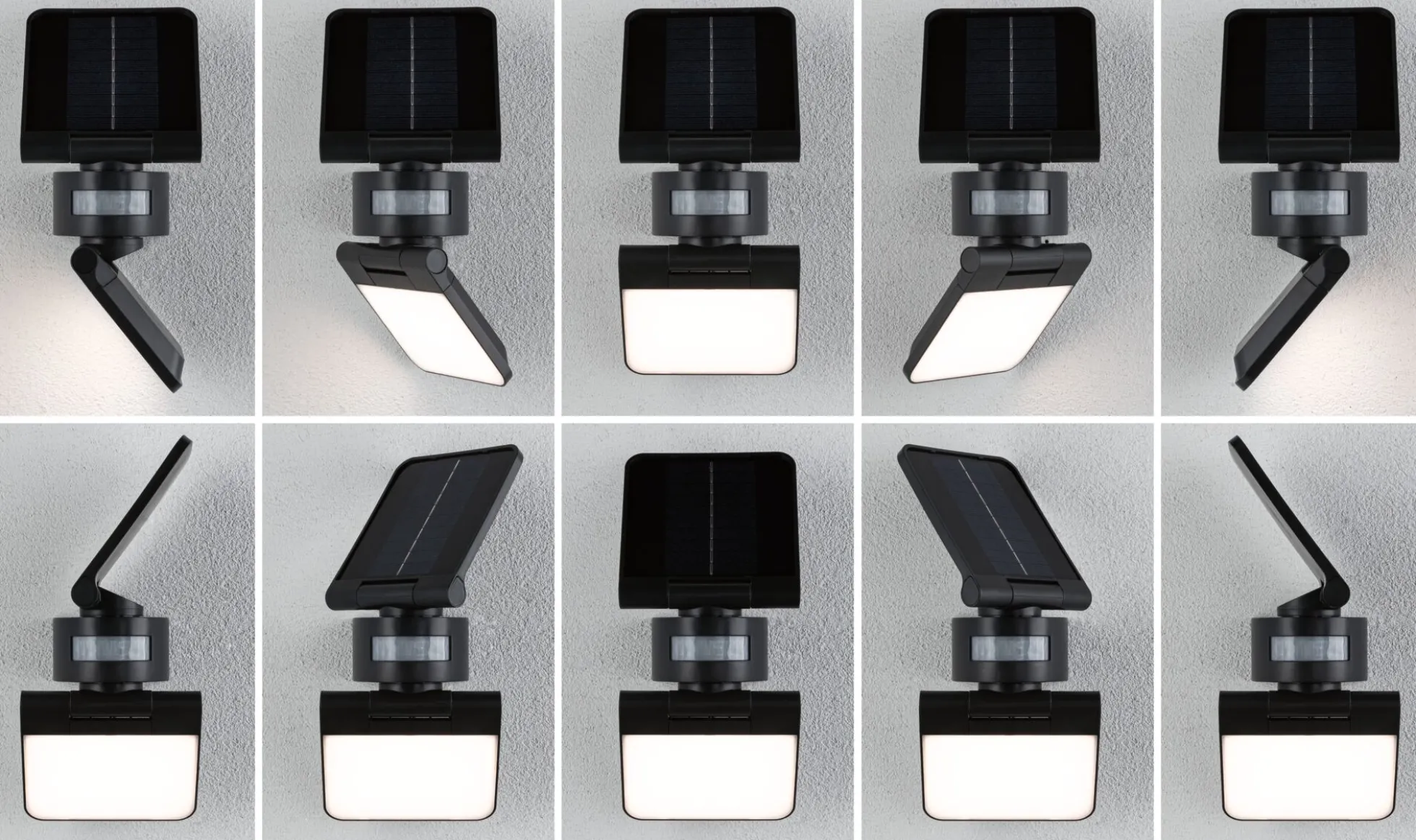 Solar LED Wandfluter - Lesla Dämmerungsgesteuerter Bewegungsmelder (IR)