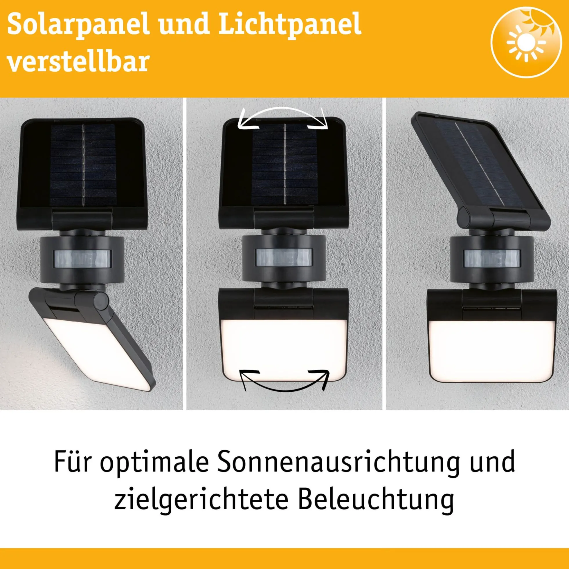 Solar LED Wandfluter - Lesla Dämmerungsgesteuerter Bewegungsmelder (IR)