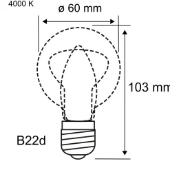 Standard 230V - LED Birne B22d