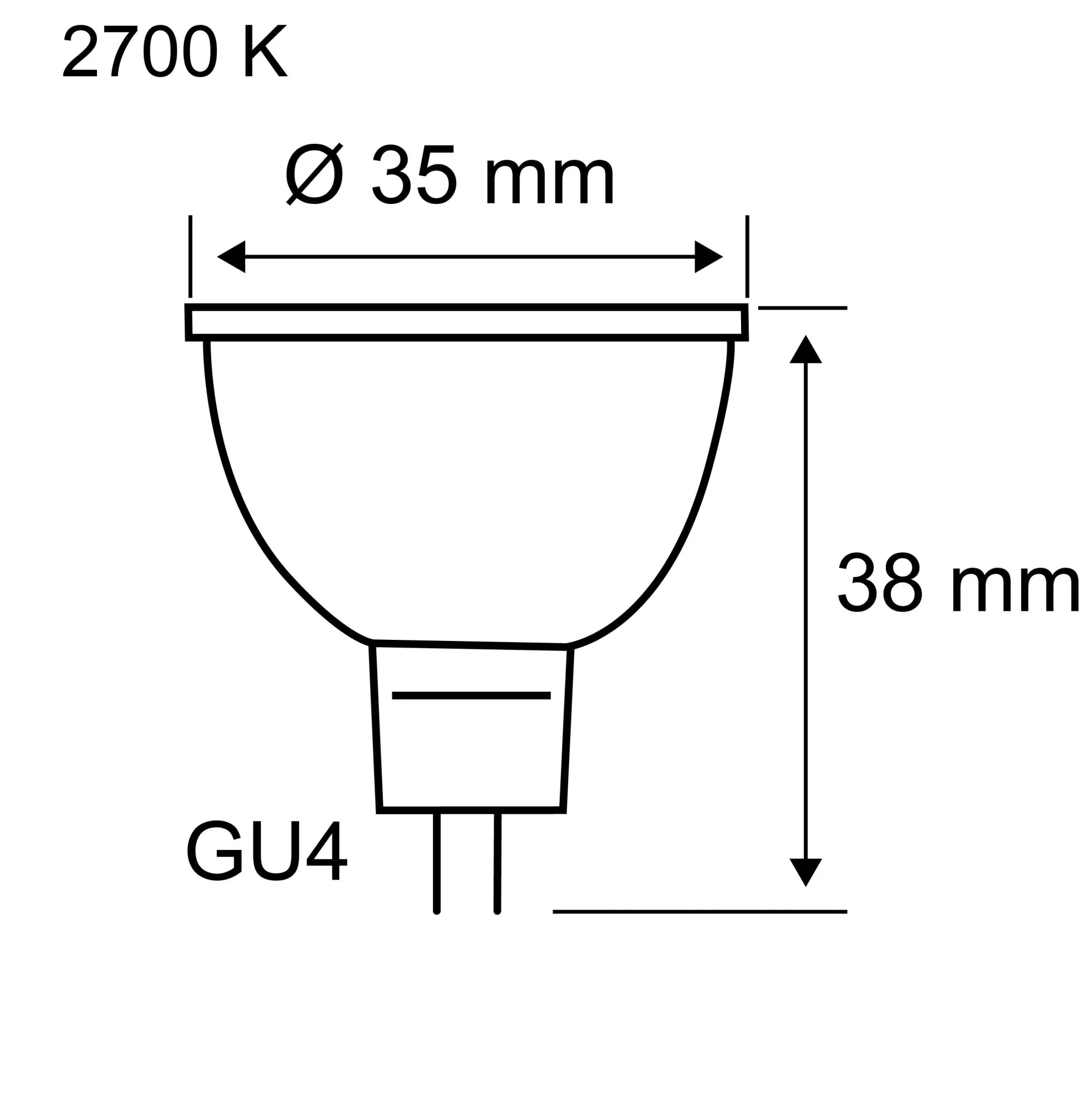 Standard 12V - LED Reflektor GU4