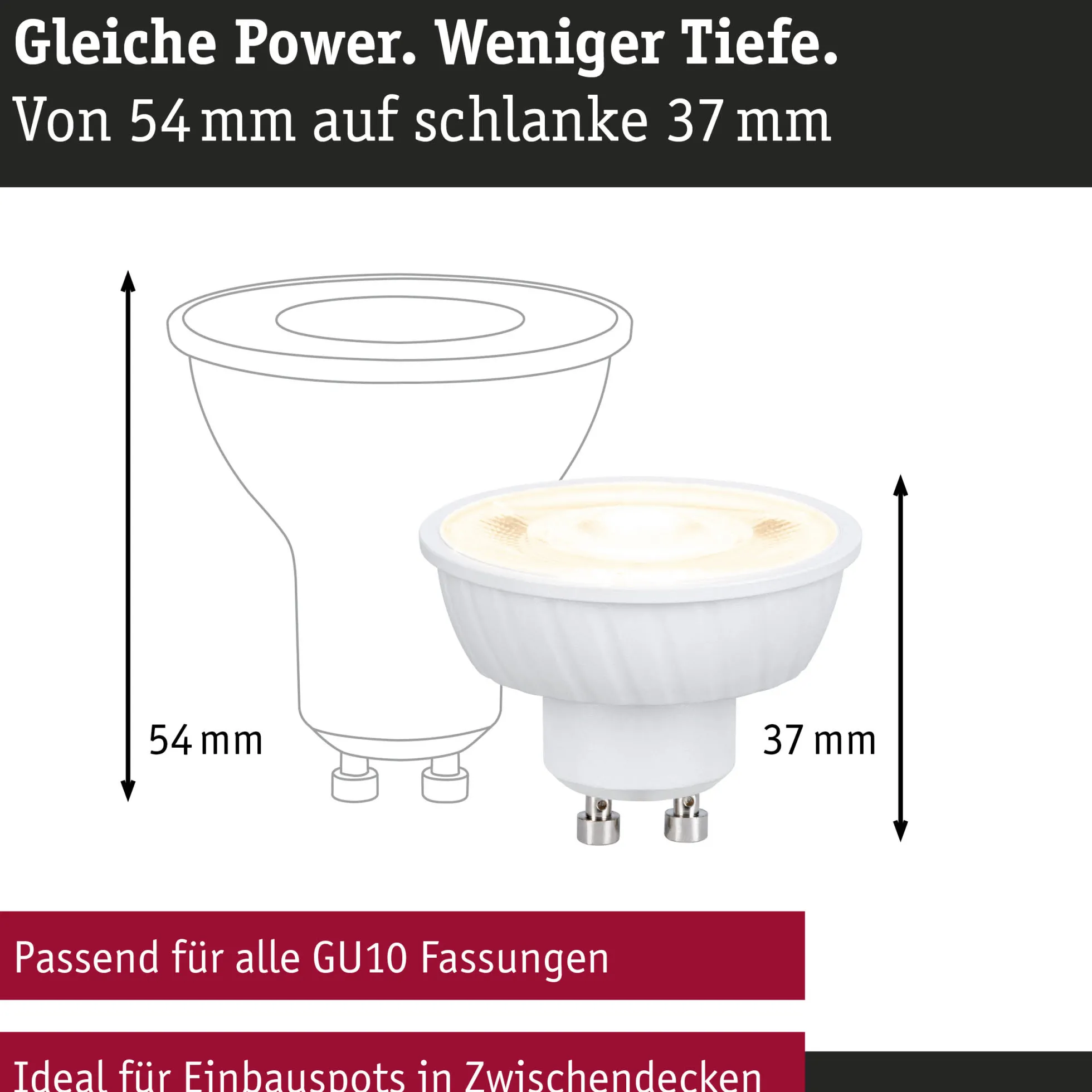 Standard 230V - LED Reflektor GU10 Flat