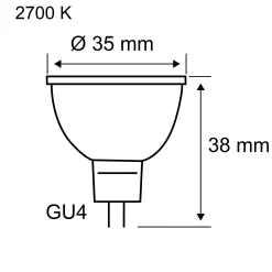 Standard 12V - LED Reflektor GU4