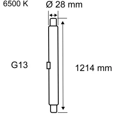 Standard 230V - LED Röhre T8 EM 1214mm