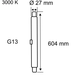 Standard 230V - LED Röhre T8 HF 604mm