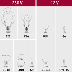 Standard 12V - LED Stiftsockel 1er-Set