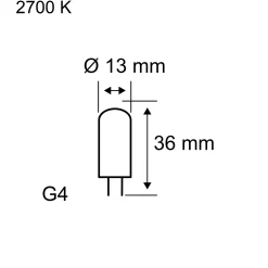 Standard 12V - LED Stiftsockel 1er-Set