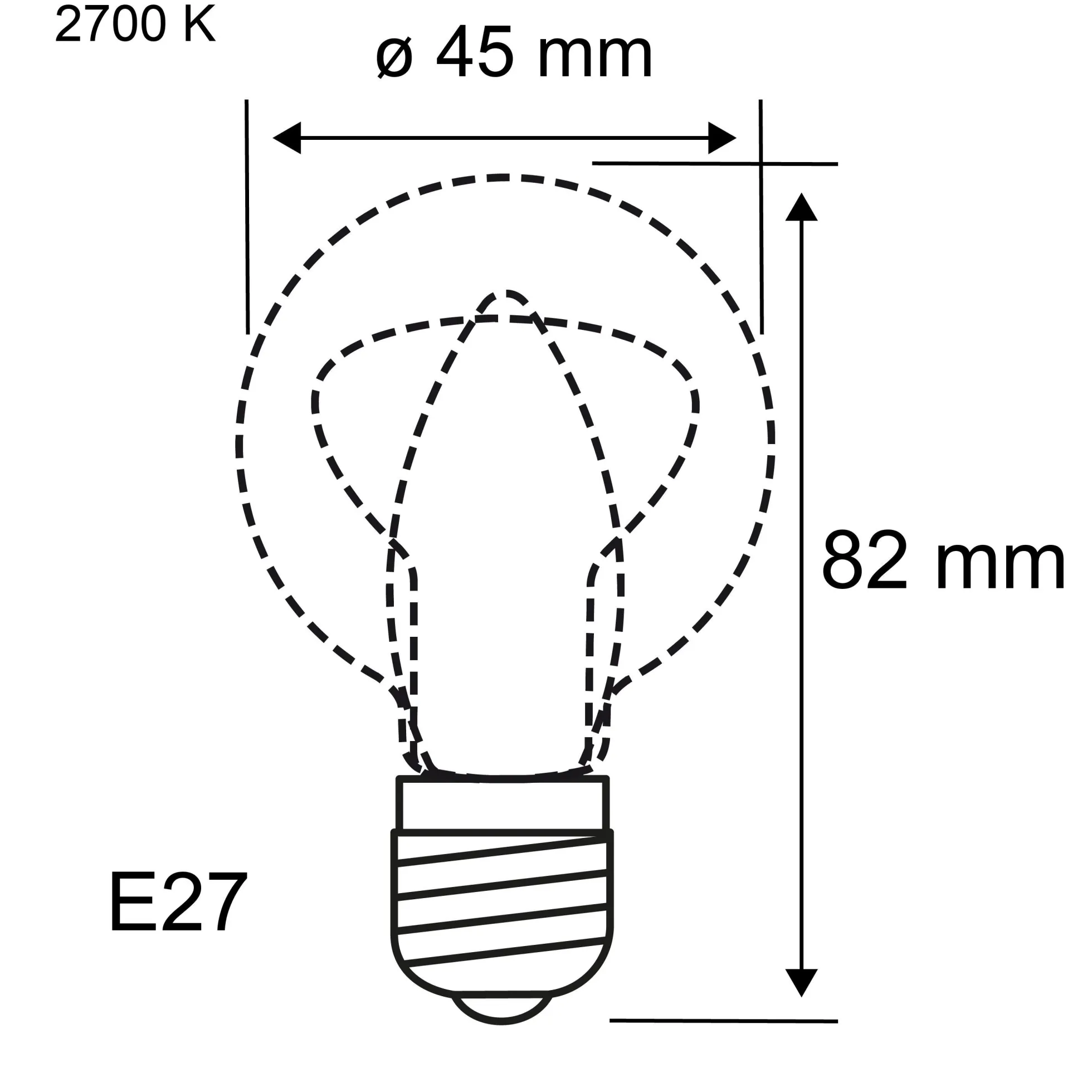 Standard 230V - LED Tropfen 3er-Set