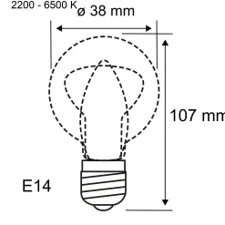 Standard 230V Smart Home Zigbee 3.0 - LED Kerze E14