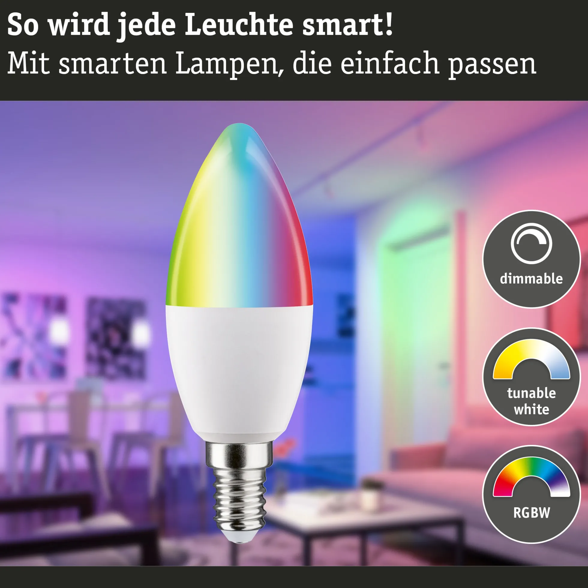 Standard 230V Smart Home Zigbee 3.0 - LED Kerze E14