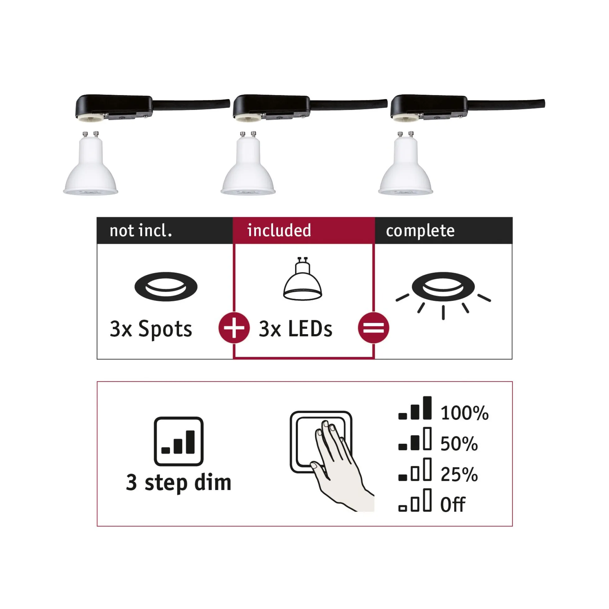 Standard 230V 3-Step-Dim - LED Reflektor 3-Step-Dim