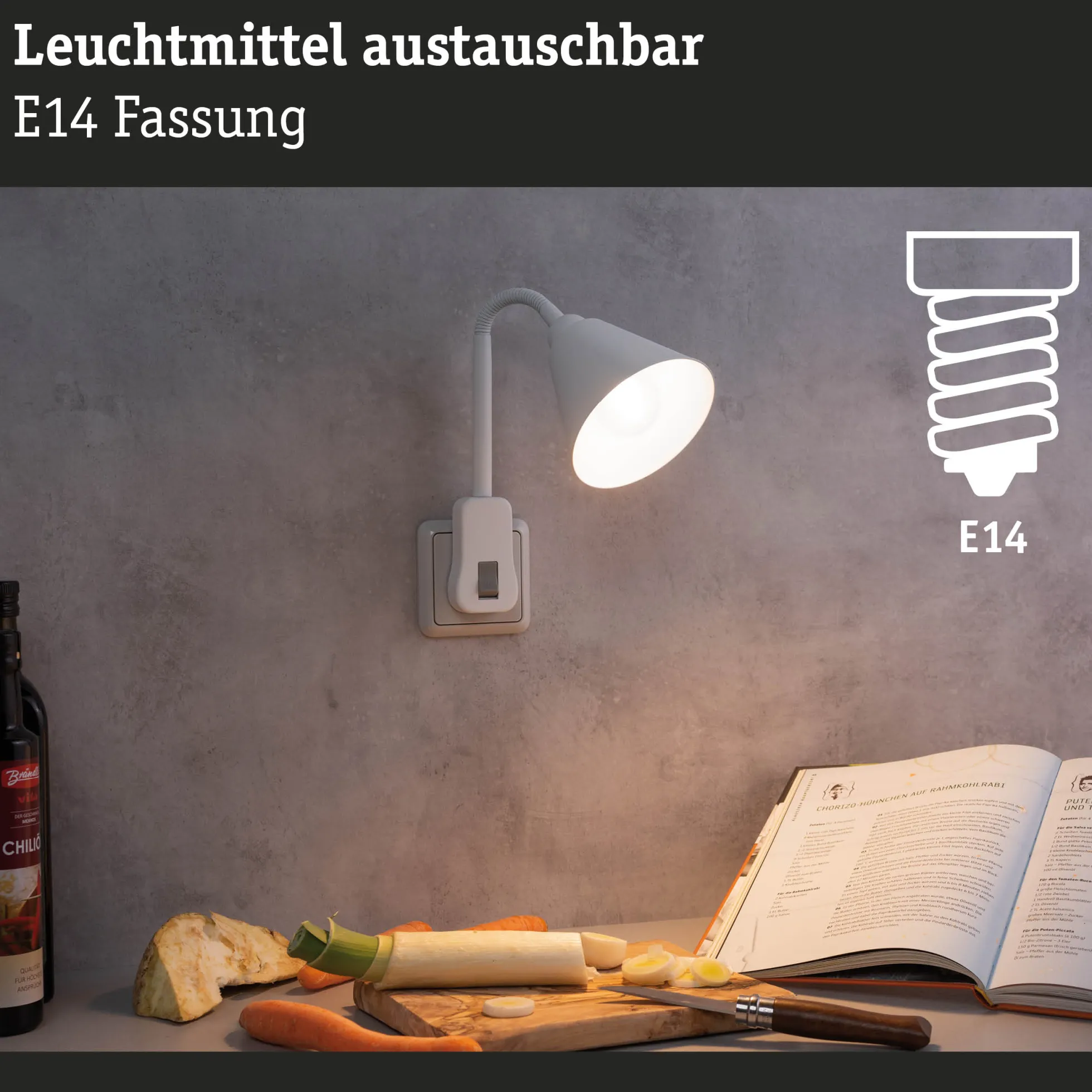 Steckerleuchte - Junus Flexarm