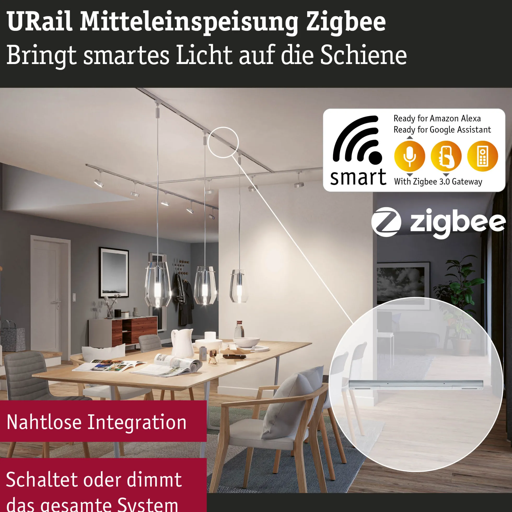 URail Einspeisung Zigbee 3.0 - Mitteleinspeisung