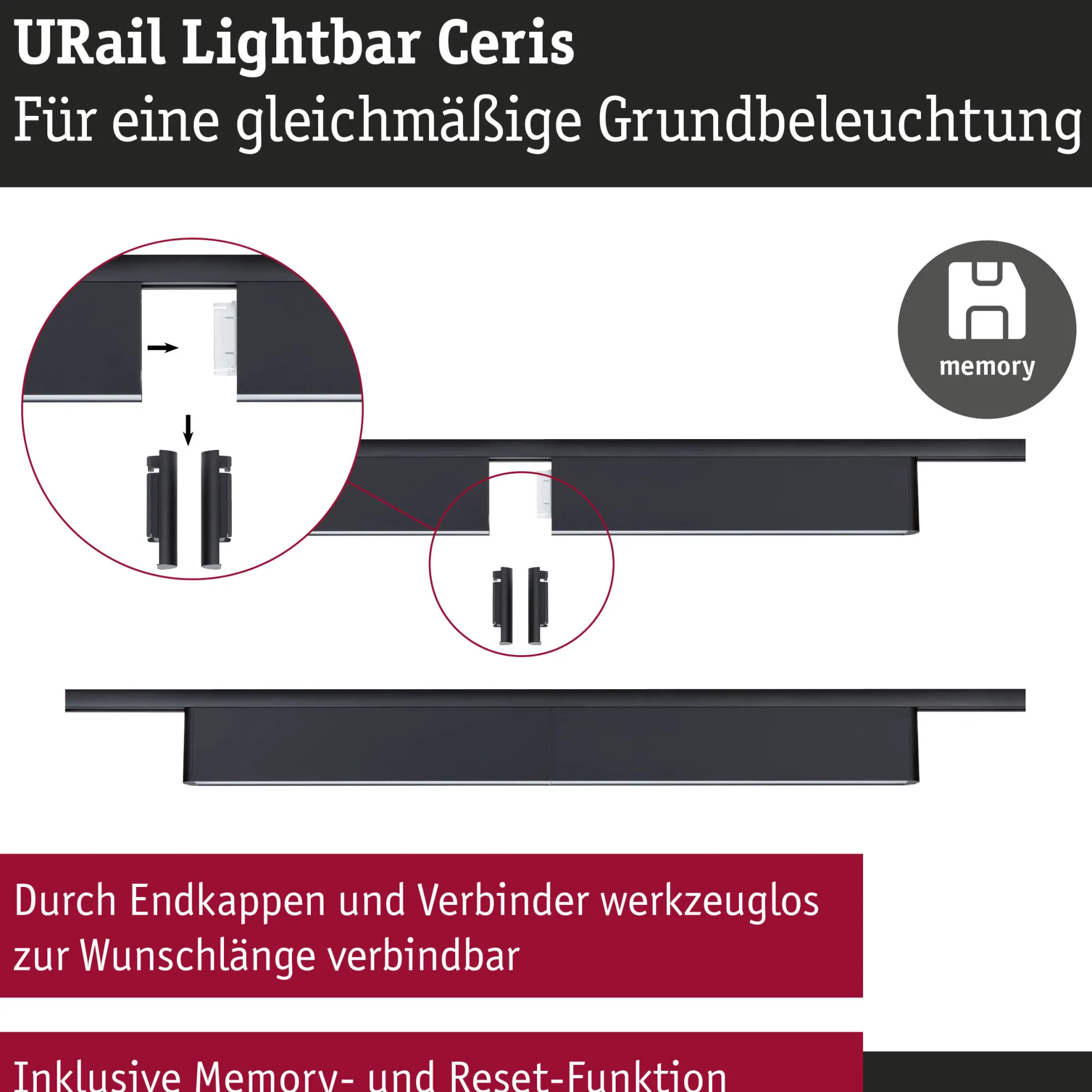 URail Lightbar 3-Step-Dim - Ceris