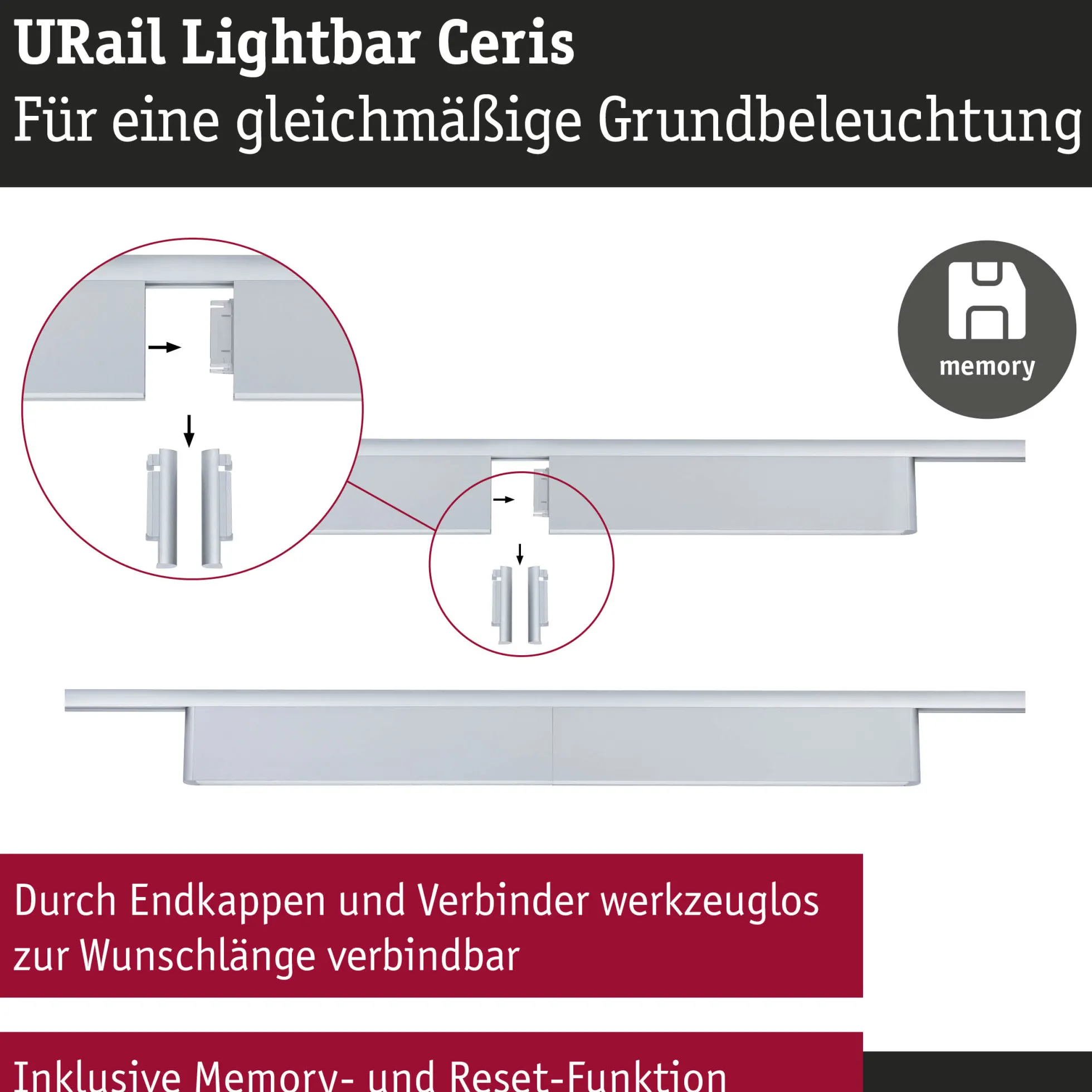 URail Lightbar 3-Step-Dim - Ceris