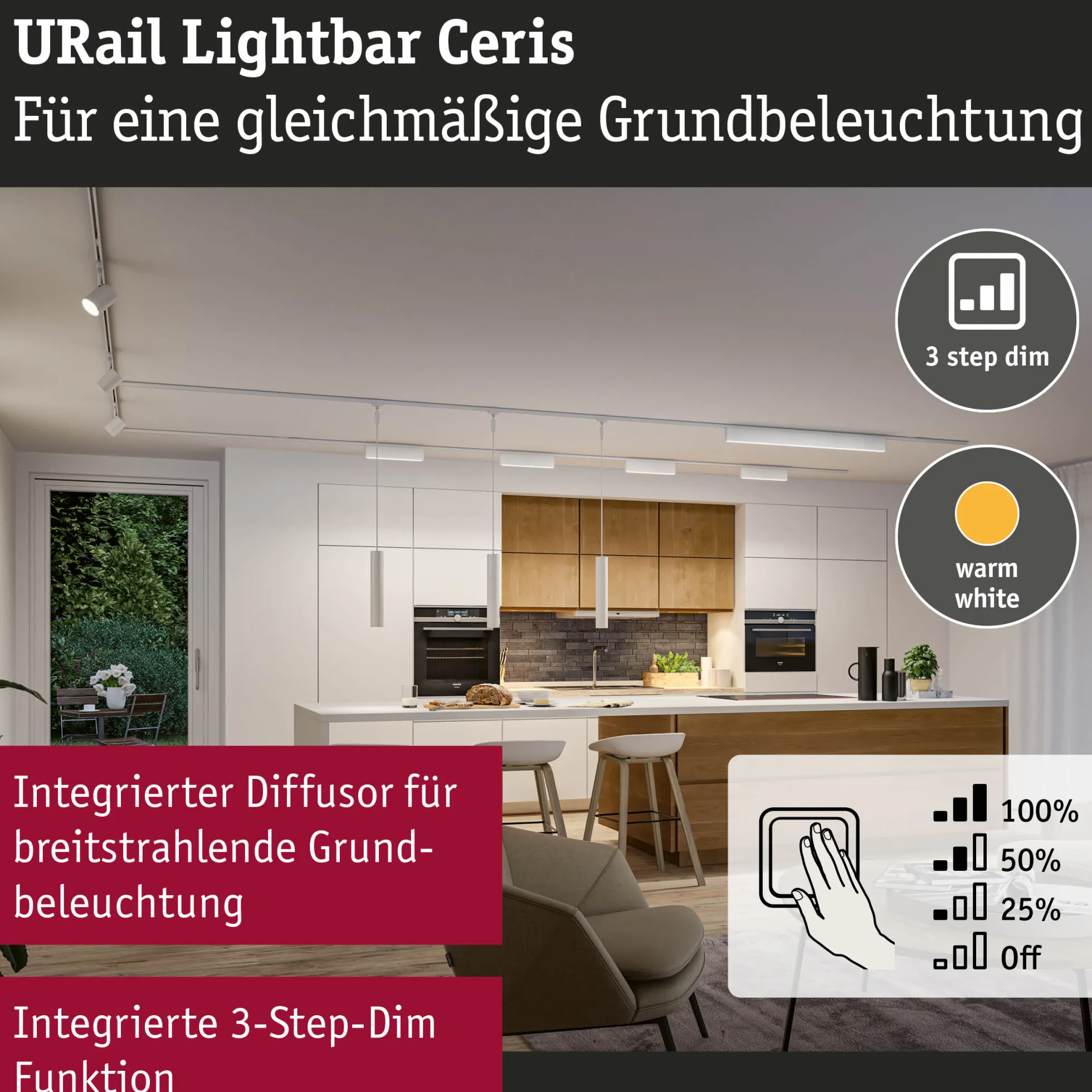 URail Lightbar 3-Step-Dim - Ceris