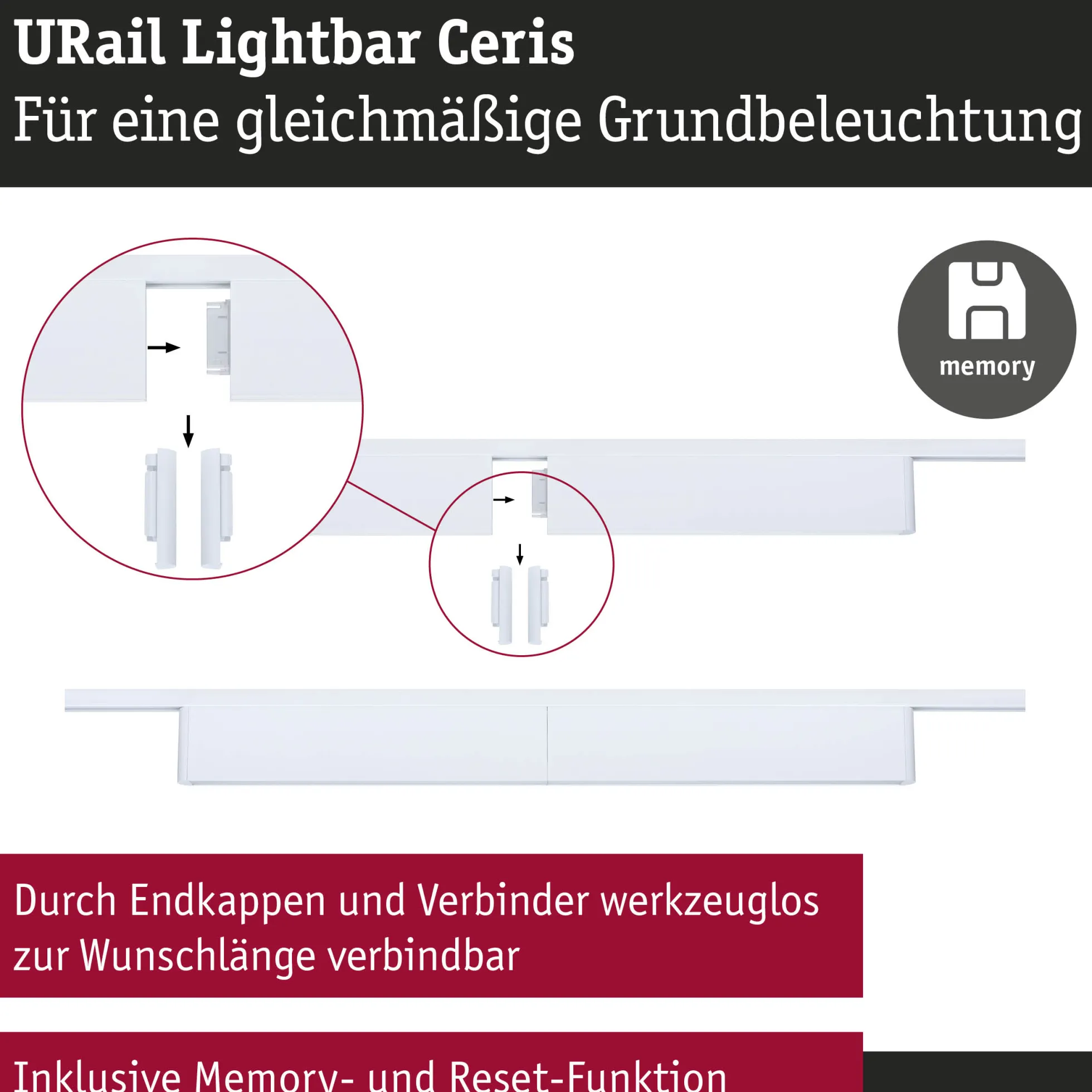 URail Lightbar 3-Step-Dim - Ceris