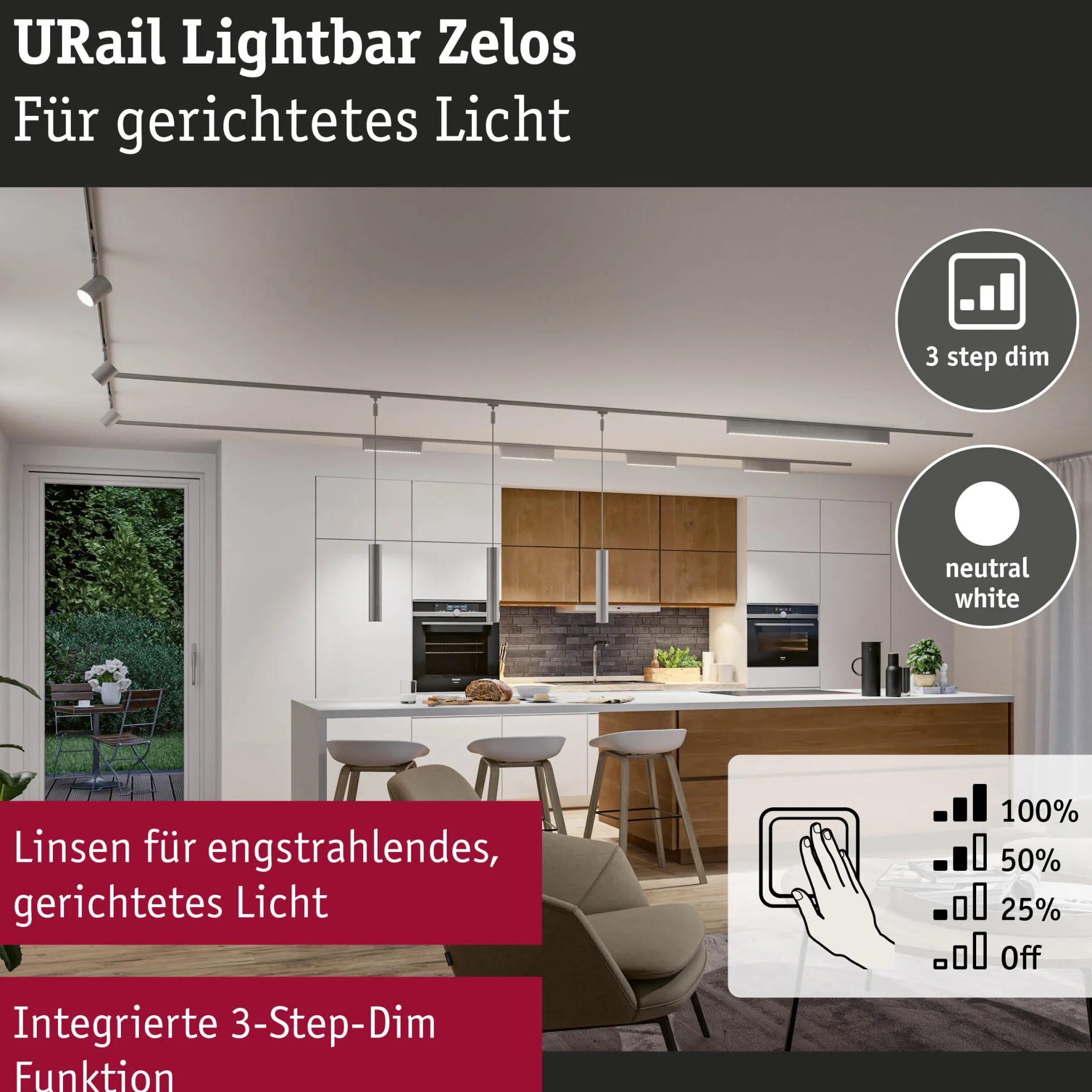 URail Lightbar 3-Step-Dim - Zelos