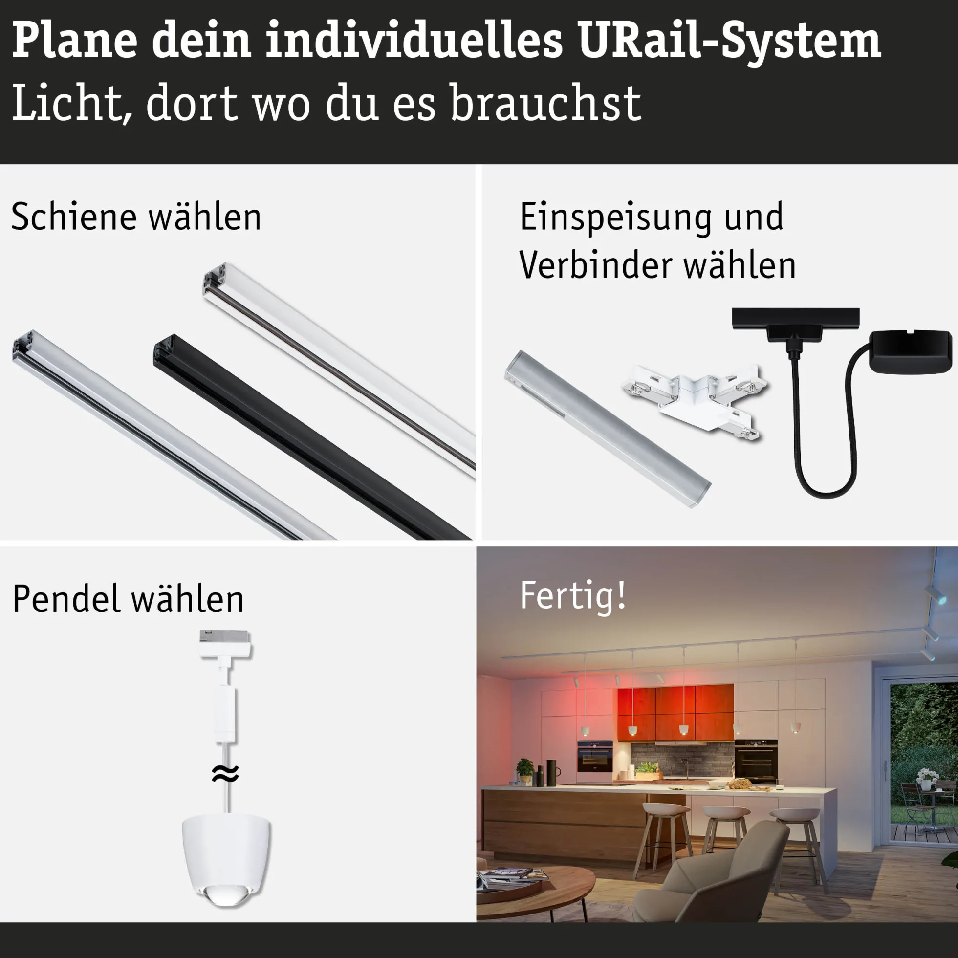 URail Pendel Smart Home Zigbee 3.0 - Tyros RGBW