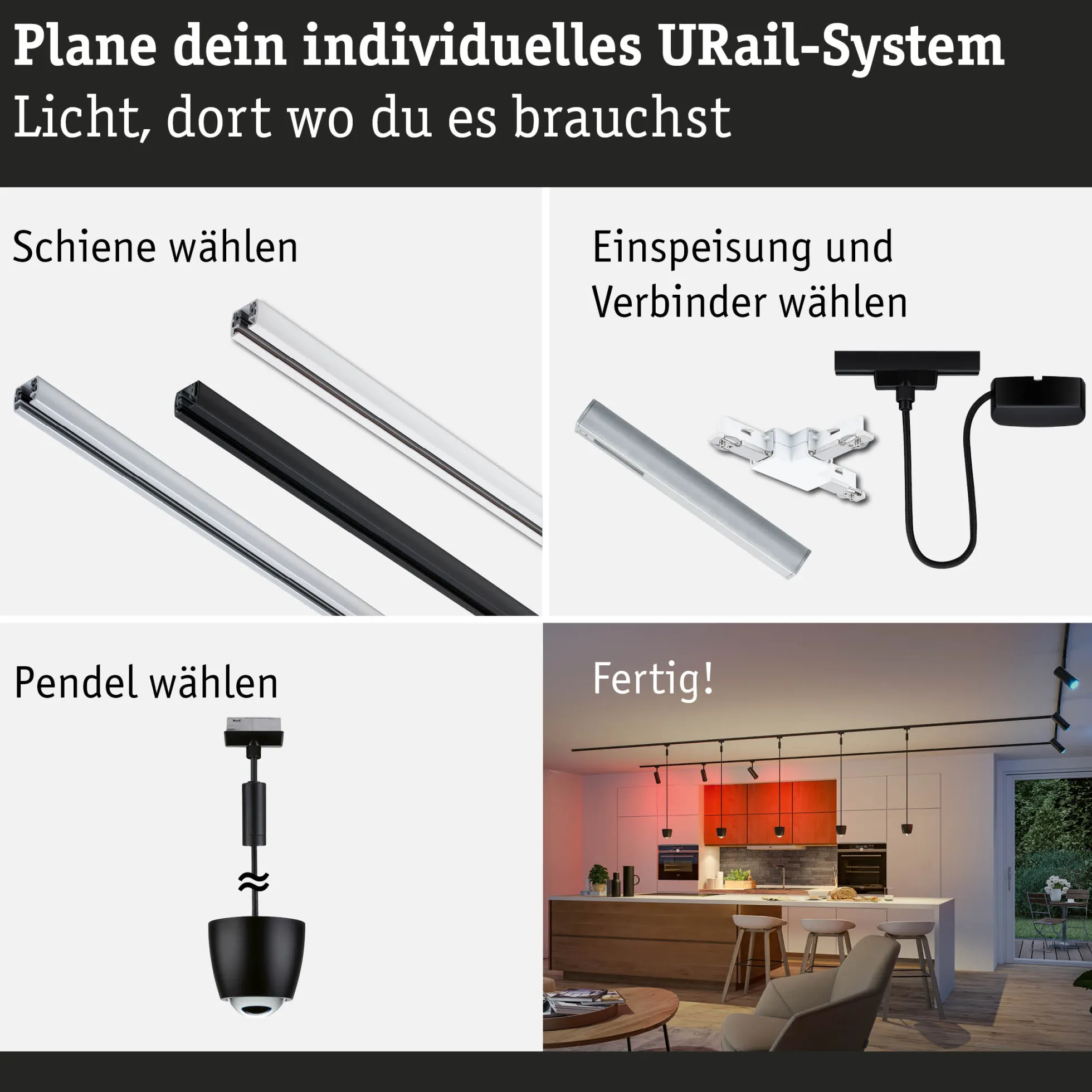 URail Pendel Smart Home Zigbee 3.0 - Tyros RGBW
