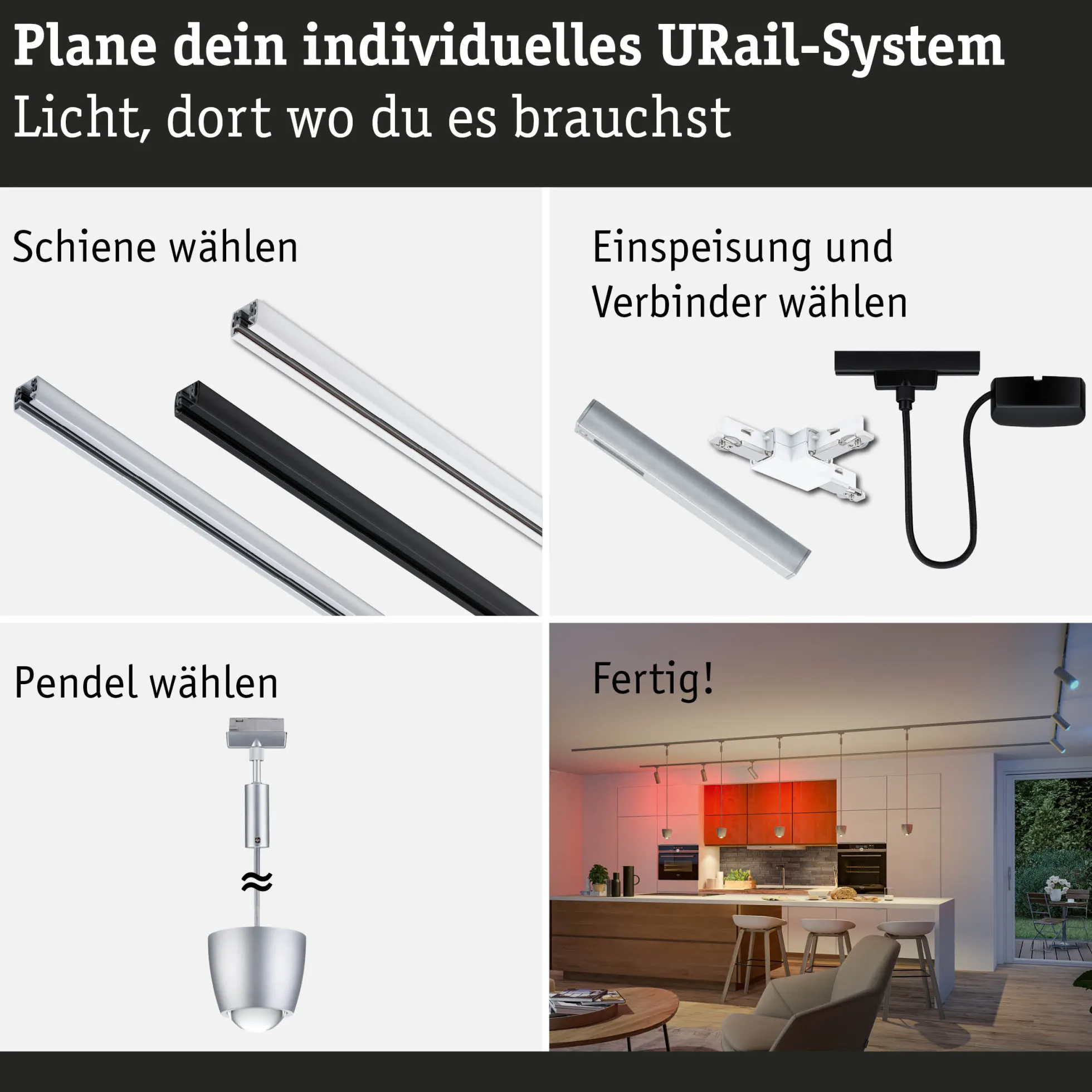 URail Pendel Smart Home Zigbee 3.0 - Tyros RGBW