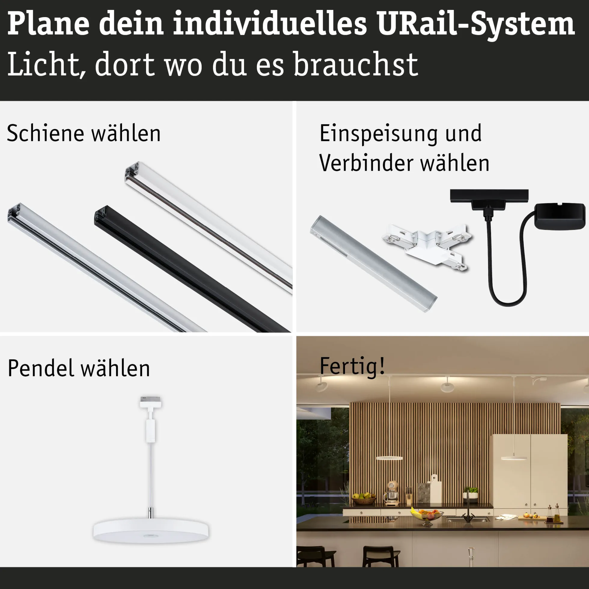 URail Pendel 3-Step-Dim - Hildor