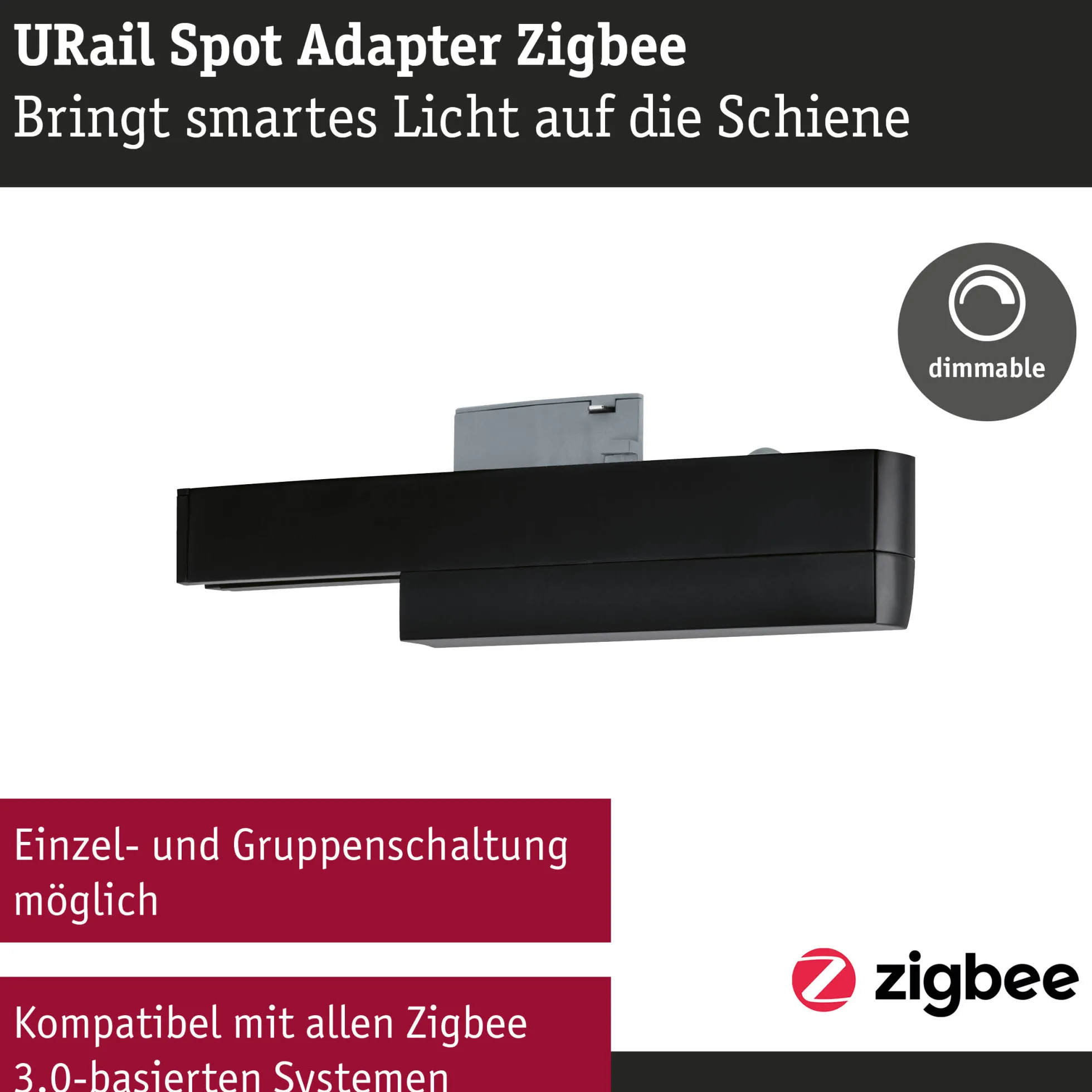 URail Schienenadapter Smart Home Zigbee 3.0 - URail Schienenadapter Smart Home Zigbee 3.0