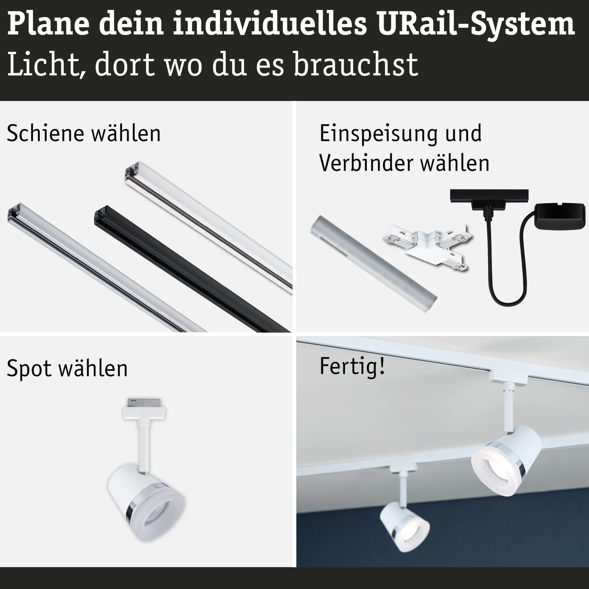 URail Schienenspot - Cone Einzelspot