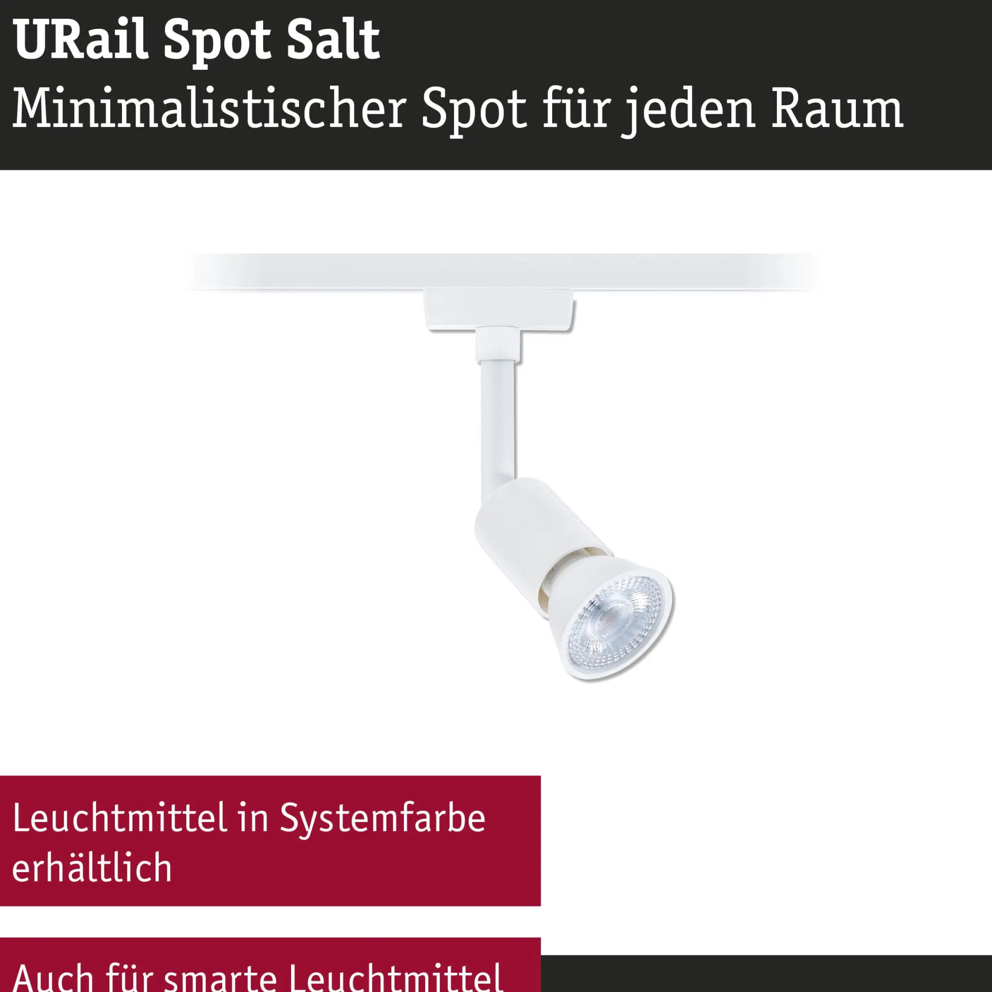 URail Schienenspot - Salt Einzelspot