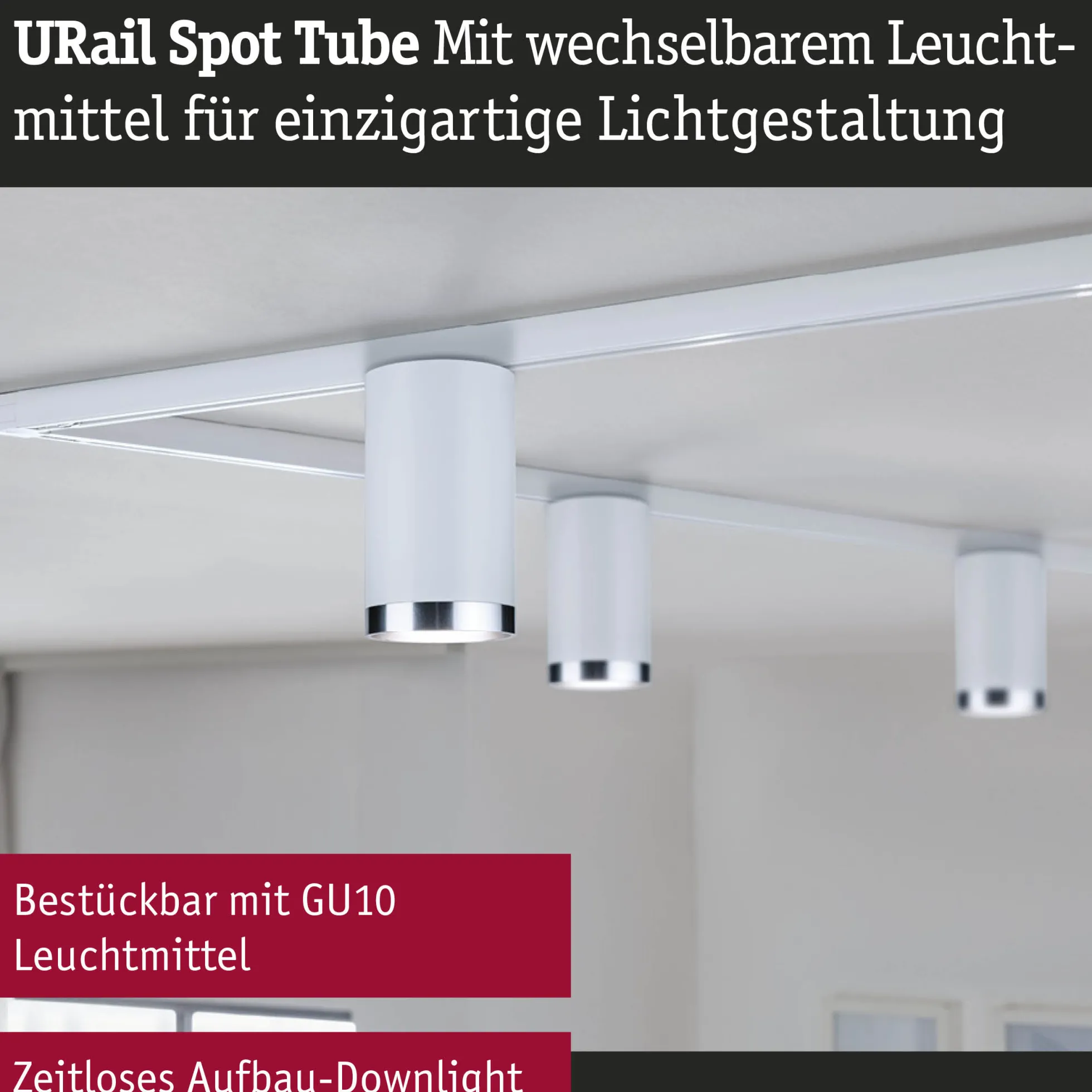 URail Schienenspot - Tube Einzelspot