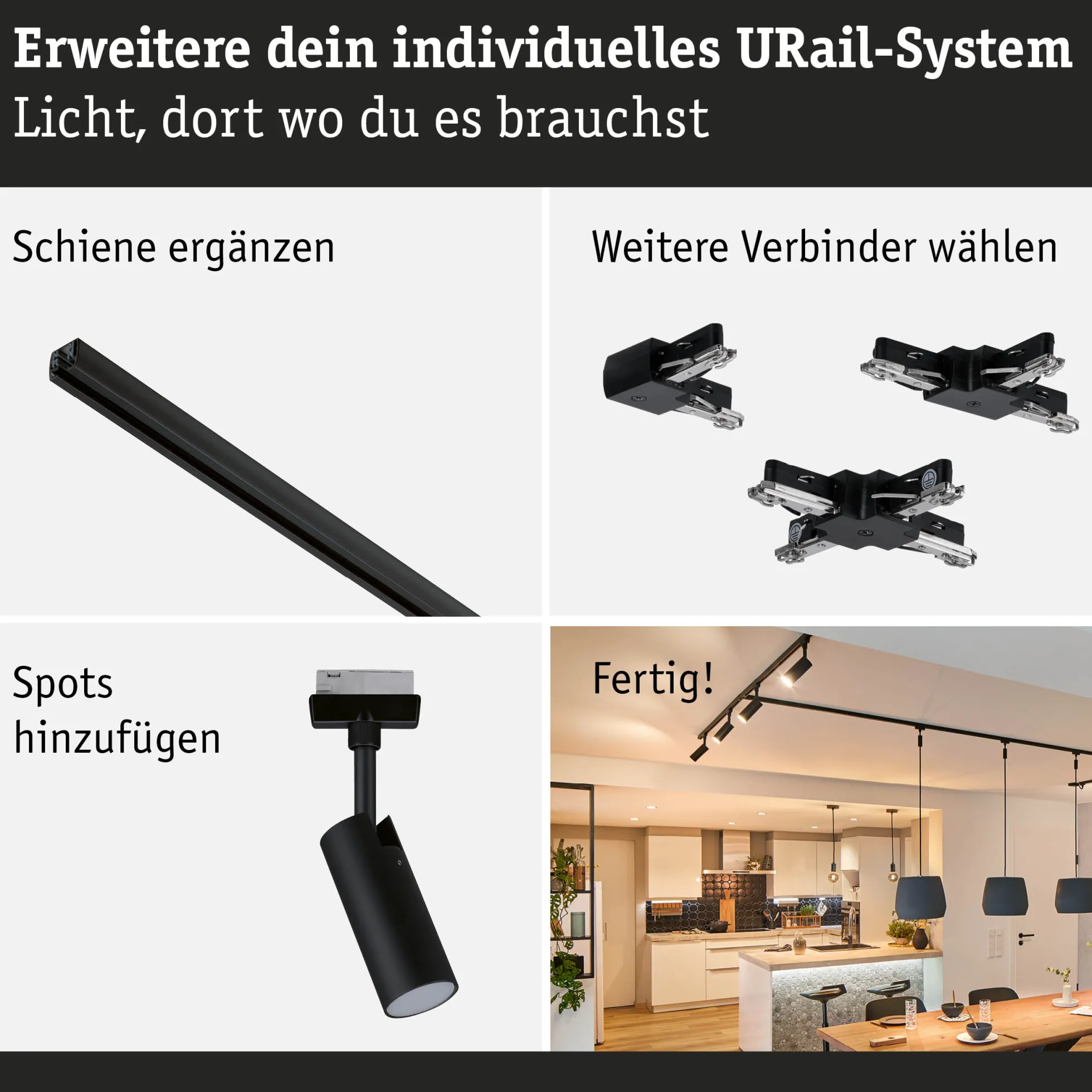 URail Schienenspot - Tubo Starterset