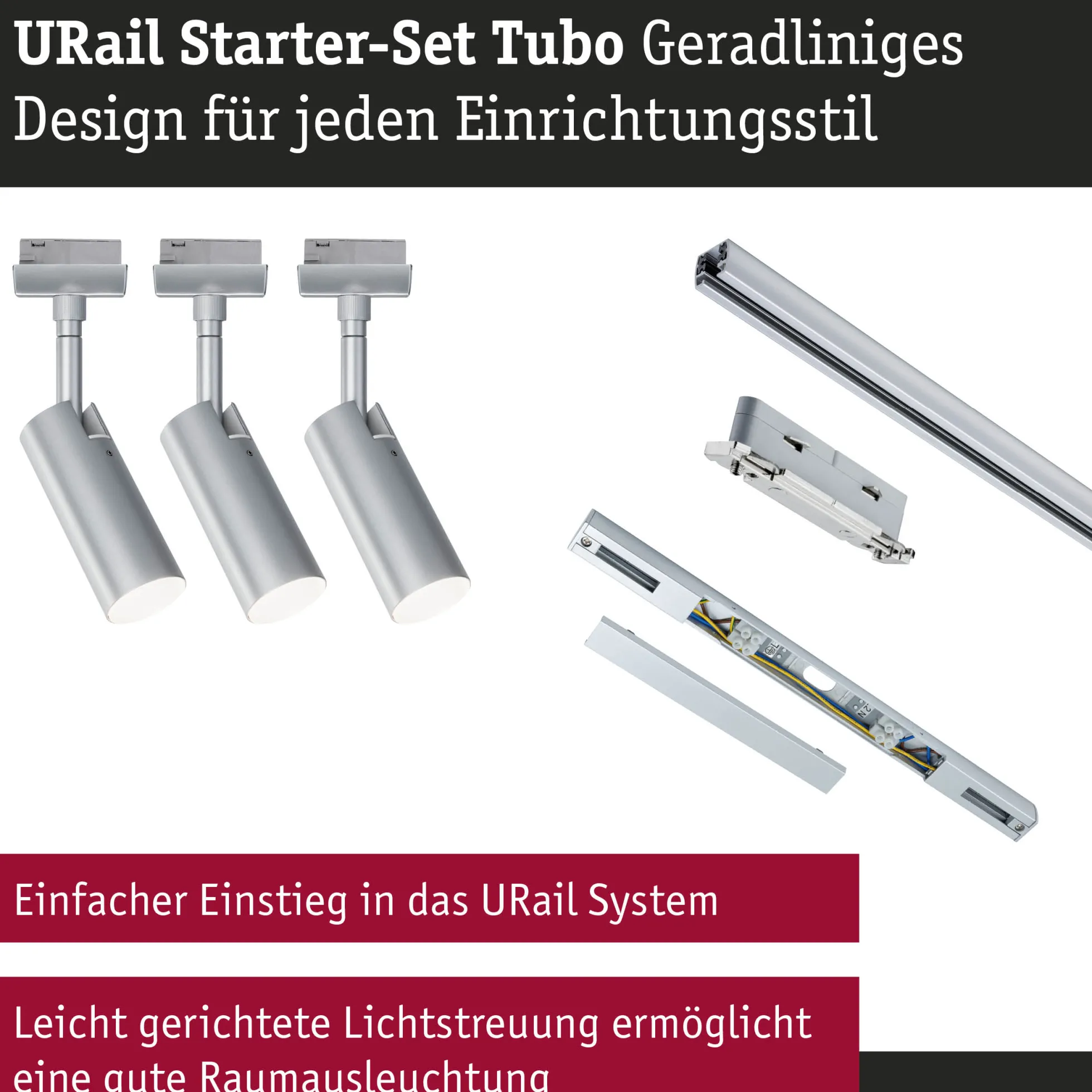 URail Schienenspot - Tubo Starterset