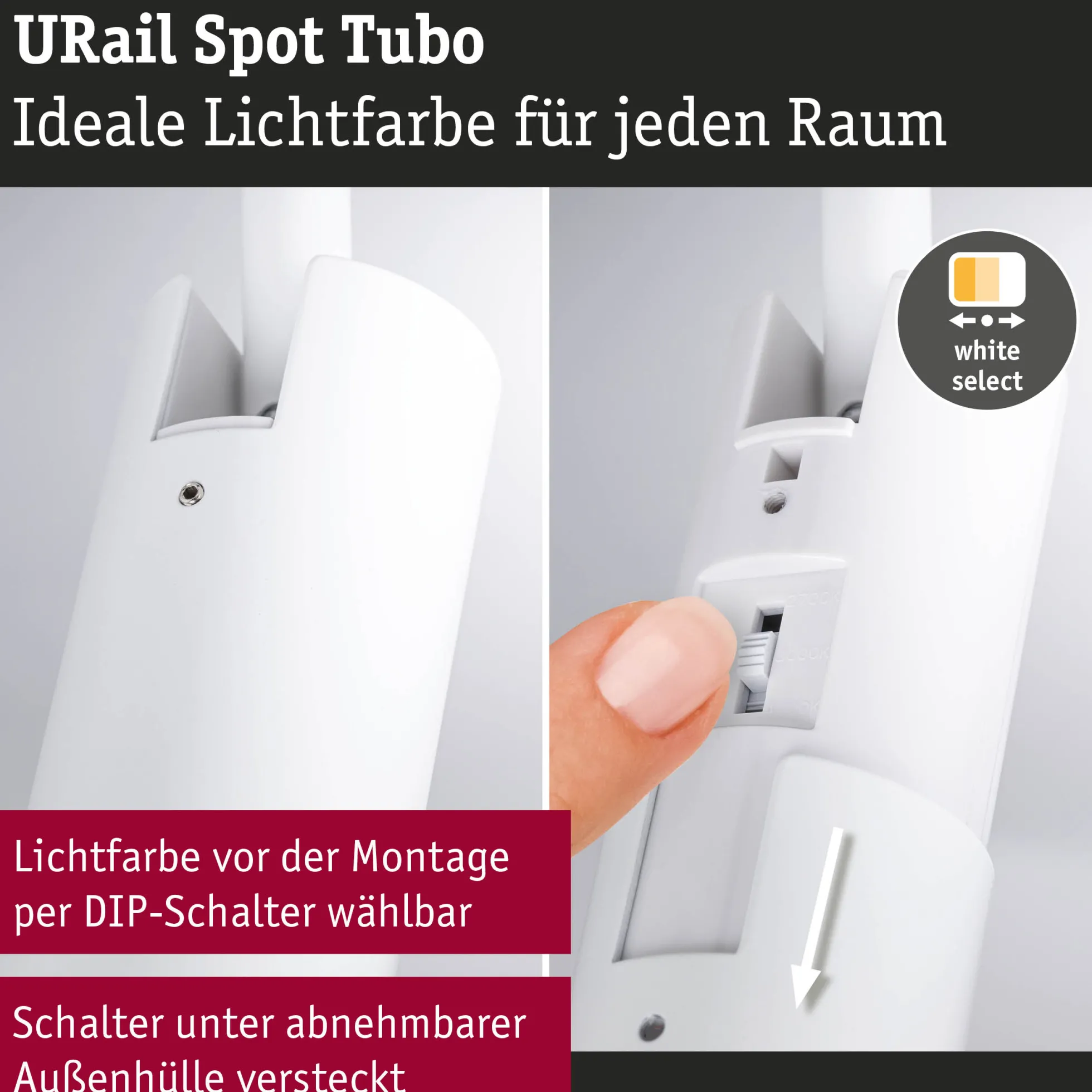 URail Schienenspot - Tubo Einzelspot