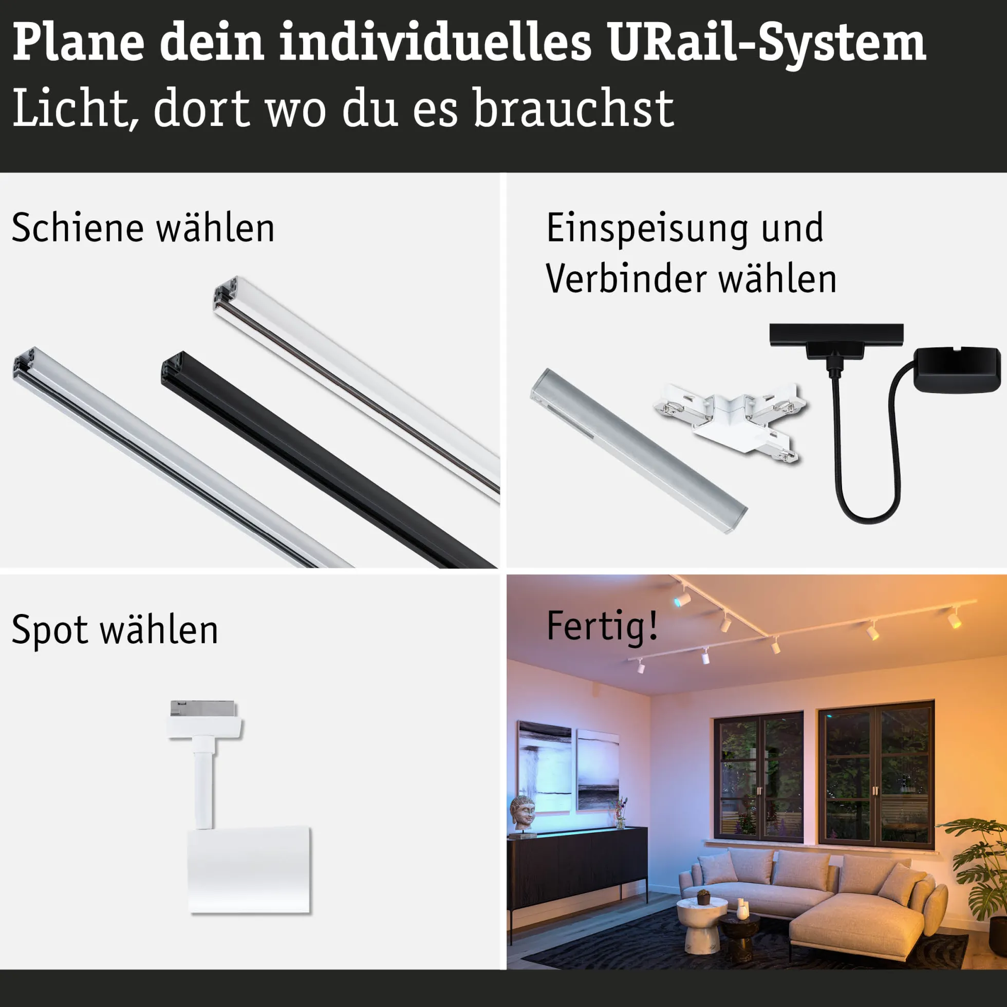 URail Schienenspot Smart Home Zigbee 3.0 - Luxe
