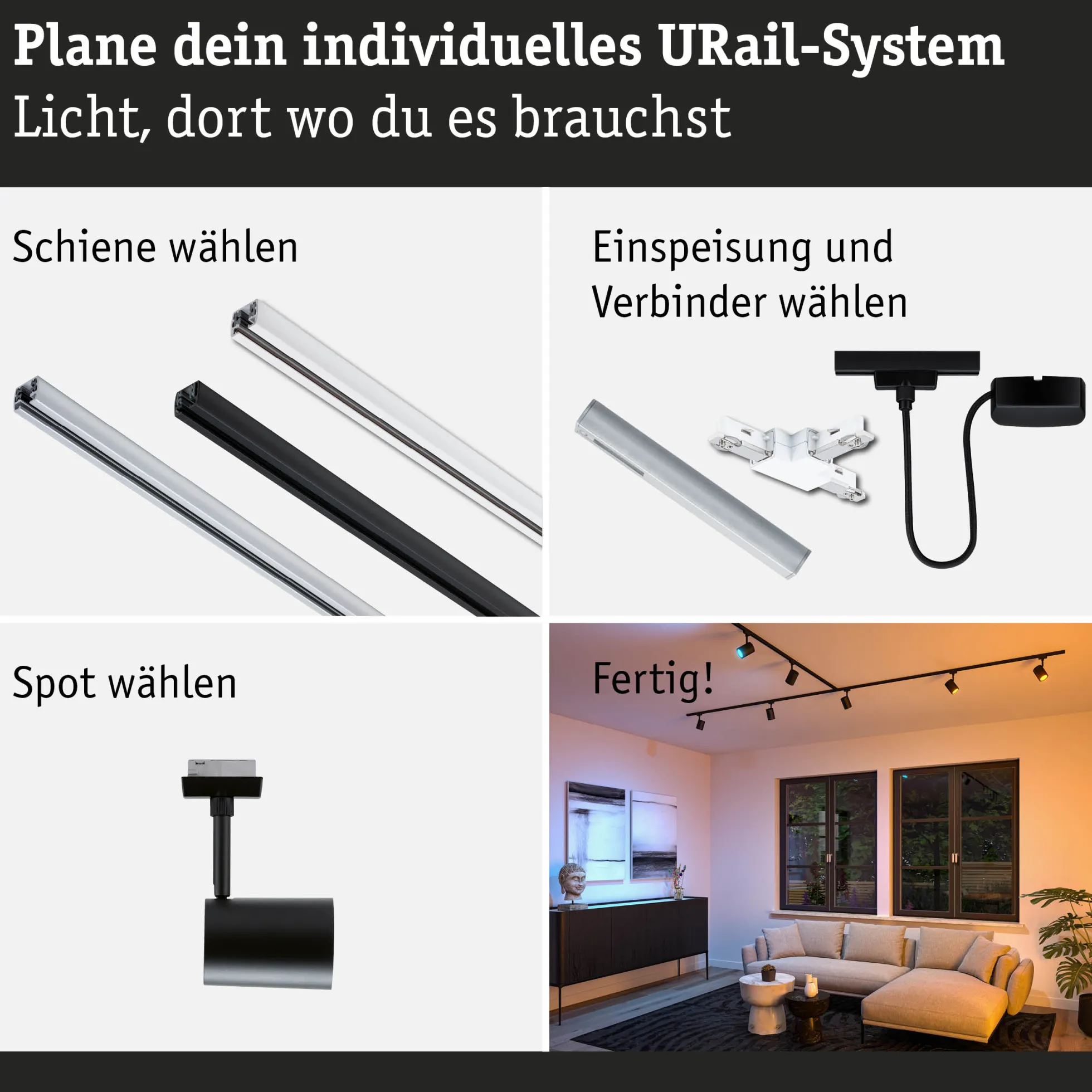 URail Schienenspot Smart Home Zigbee 3.0 - Luxe