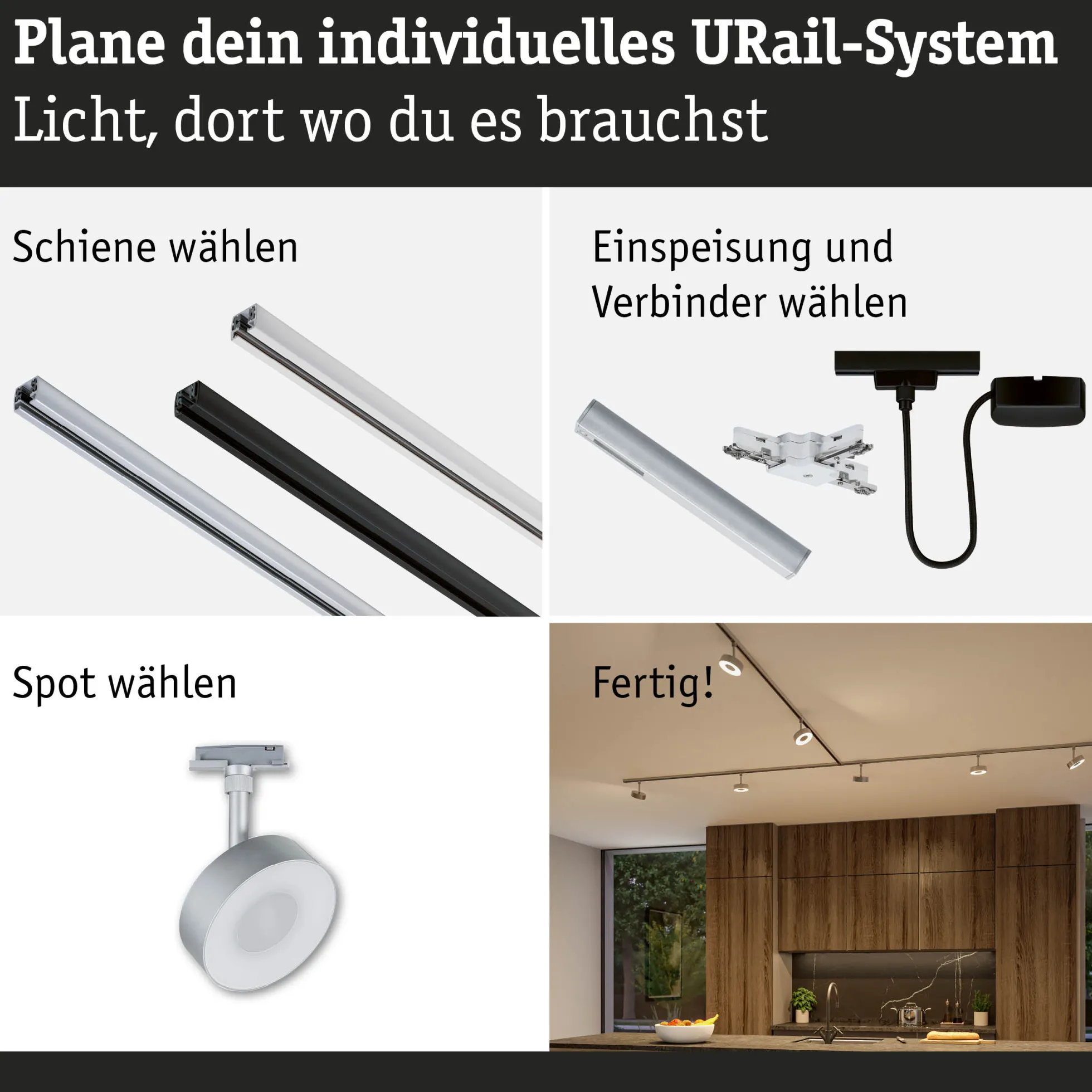 URail Schienenspot 3-Step-Dim - Circle