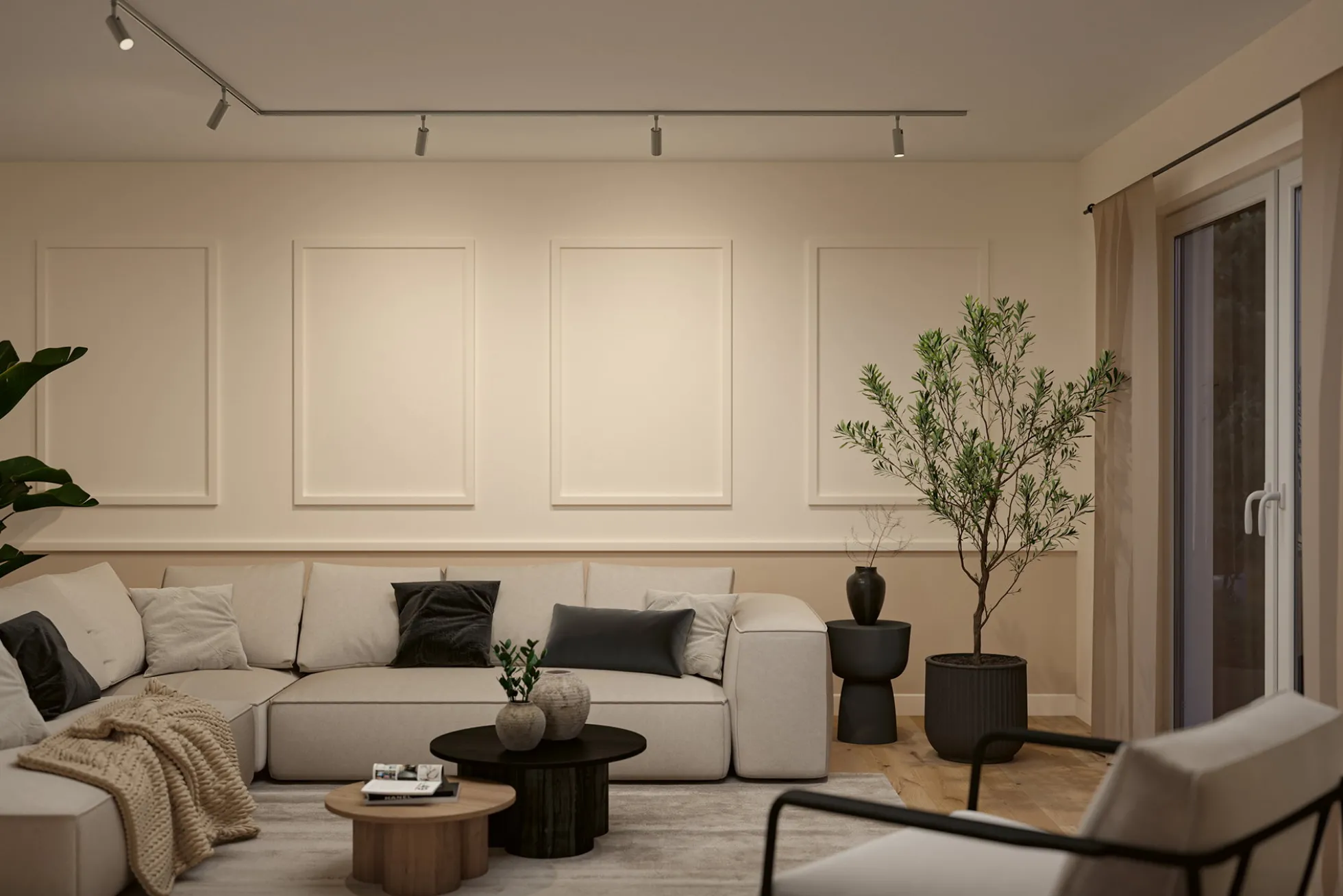 URail Schienenspot 3-Step-Dim - Tubo Einzelspot