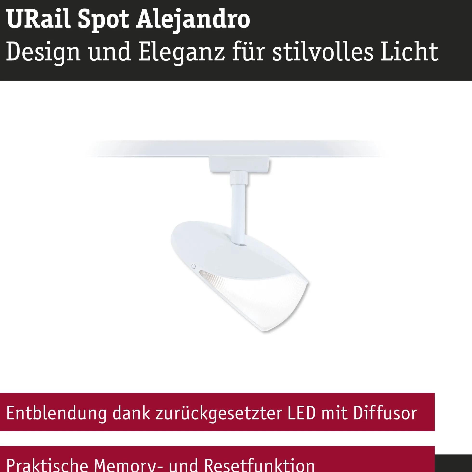 URail Schienenspot 3-Step-Dim - Alejandro