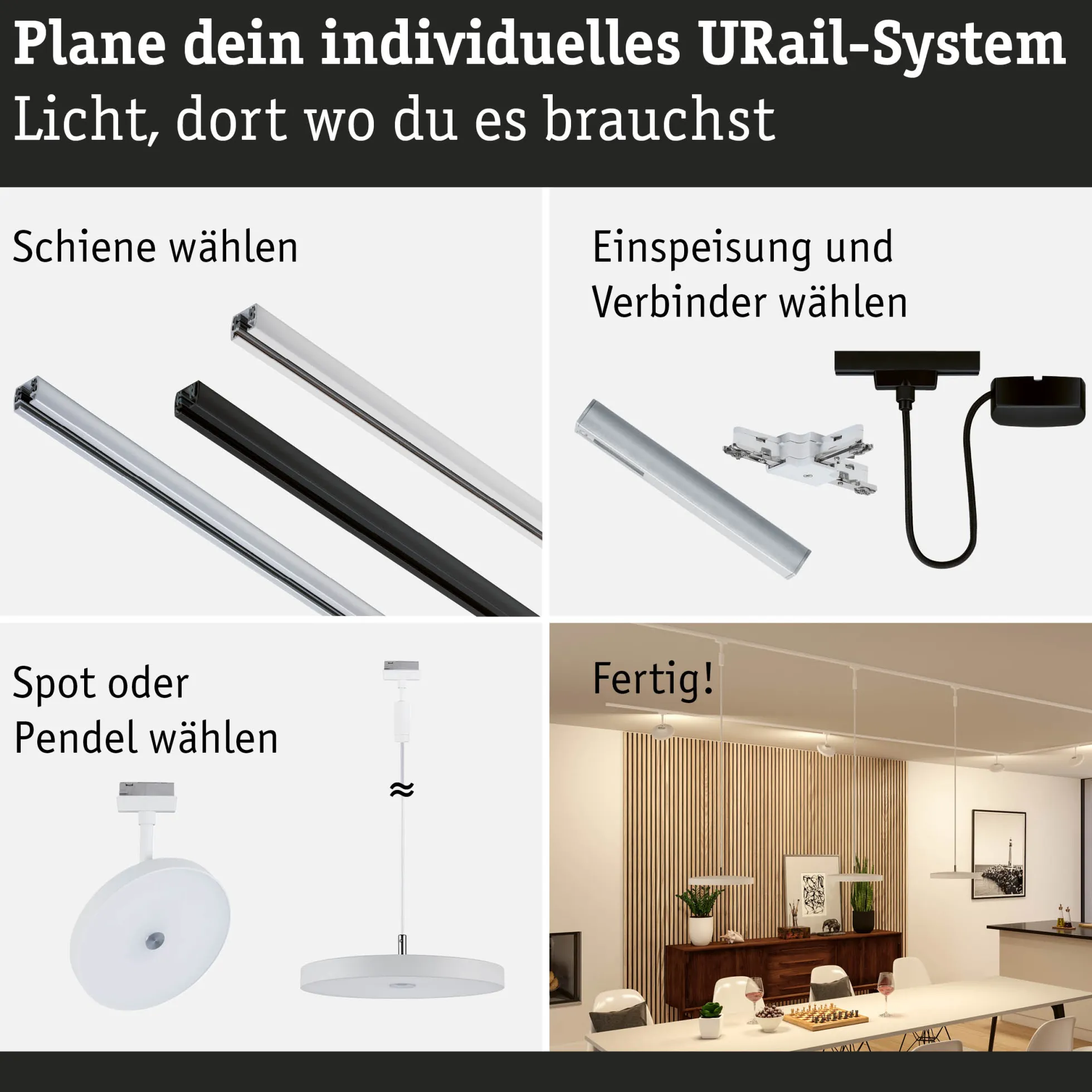 URail Schienenspot 3-Step-Dim - Hildor