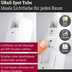 URail Schienenspot 3-Step-Dim - Tubo Einzelspot
