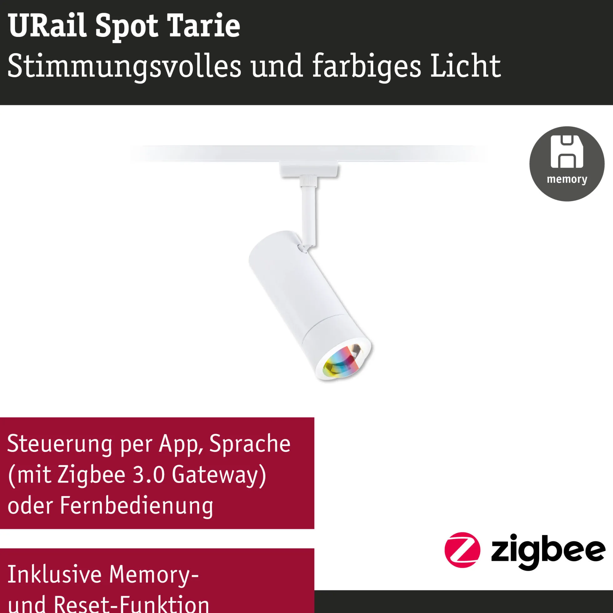 URail Spot Smart Home Zigbee 3.0 - Tarie RGBW