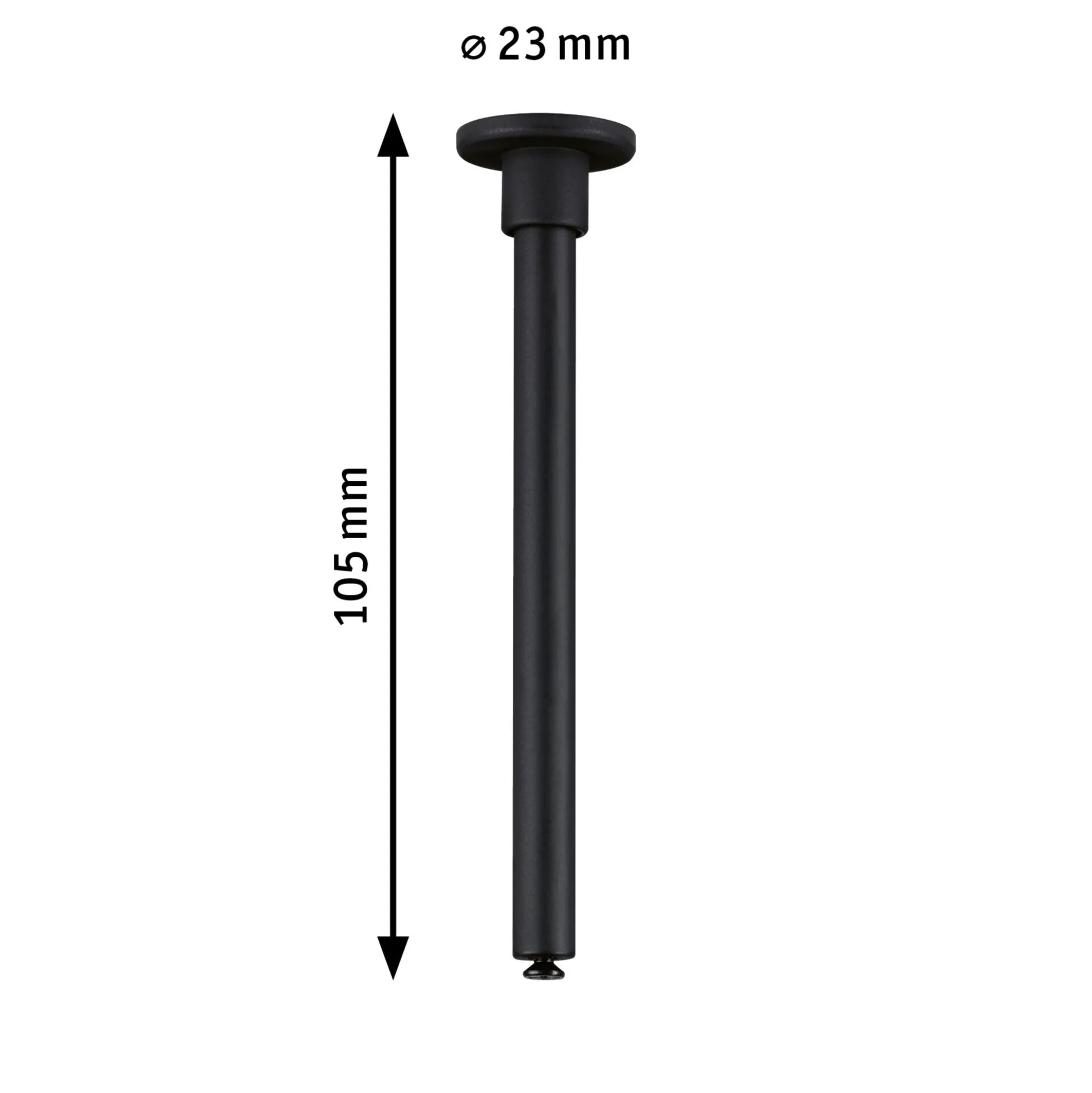 URail Zubehör - URail Zubehör Schienenabhängung 105mm Schwarz matt